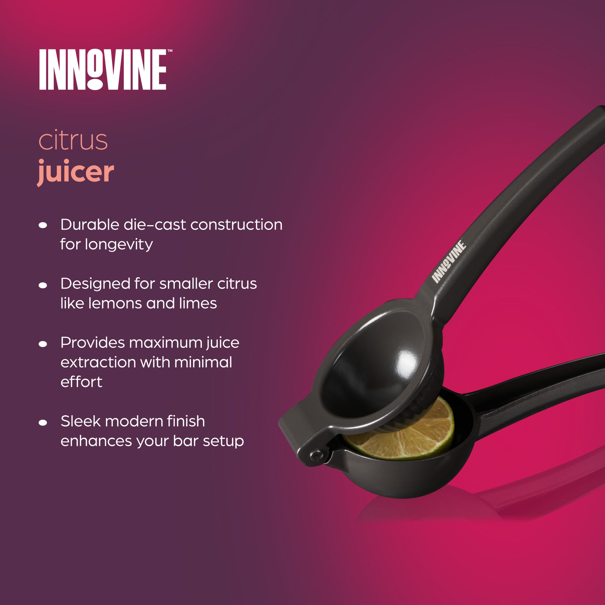 Citrus Press by Innovine | Die-Cast Bar Juicer | Barsonist