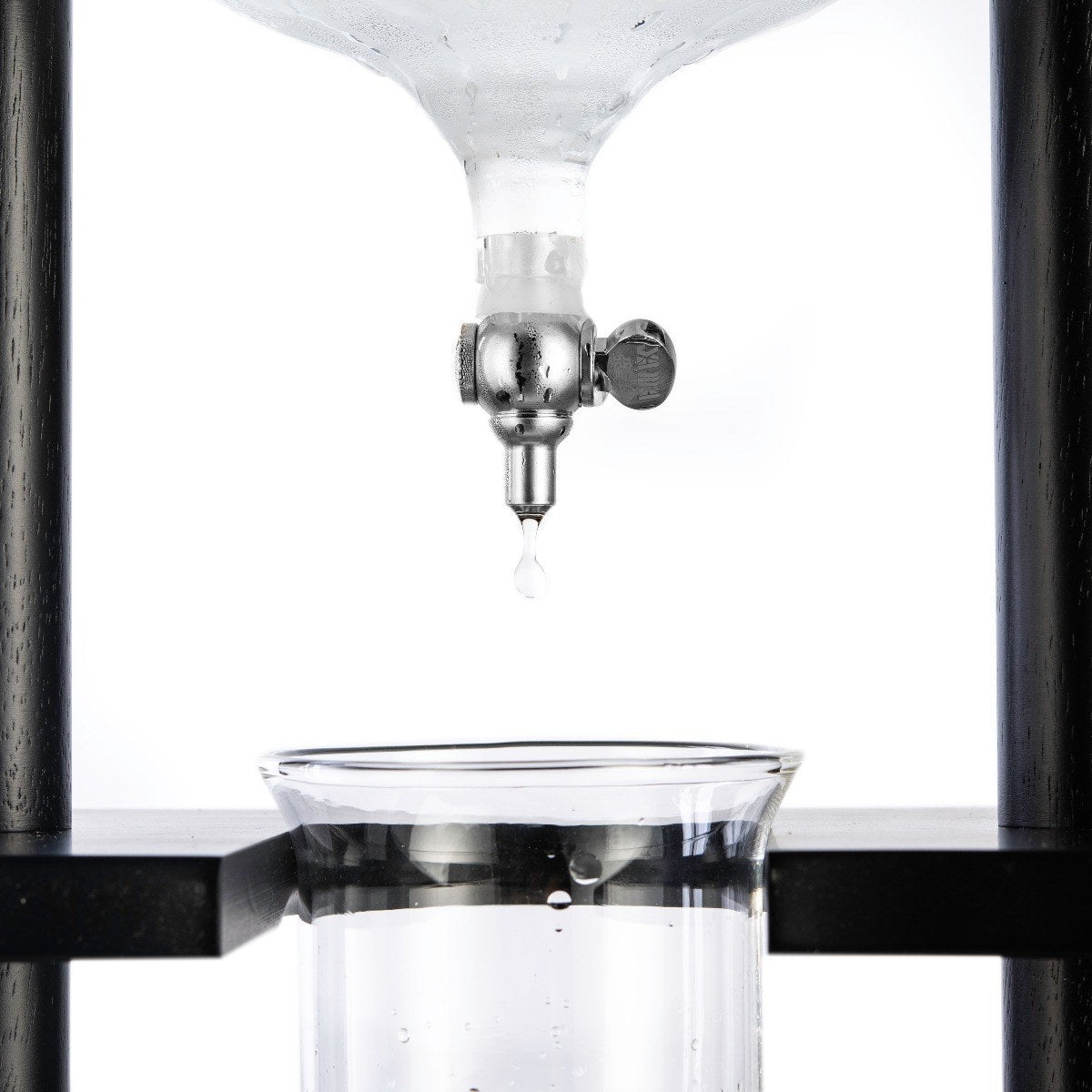 Yama Glass Cold Brew Tower – Black Frame, 32 oz | Barsonist
