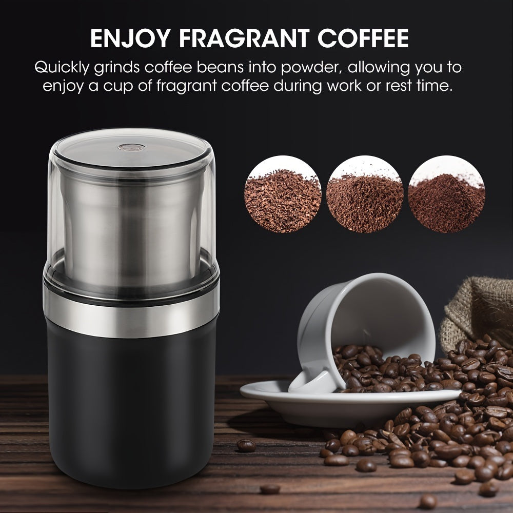 Premium Electric Coffee Bean & Spice Grinder - Automatic Detachable Design
