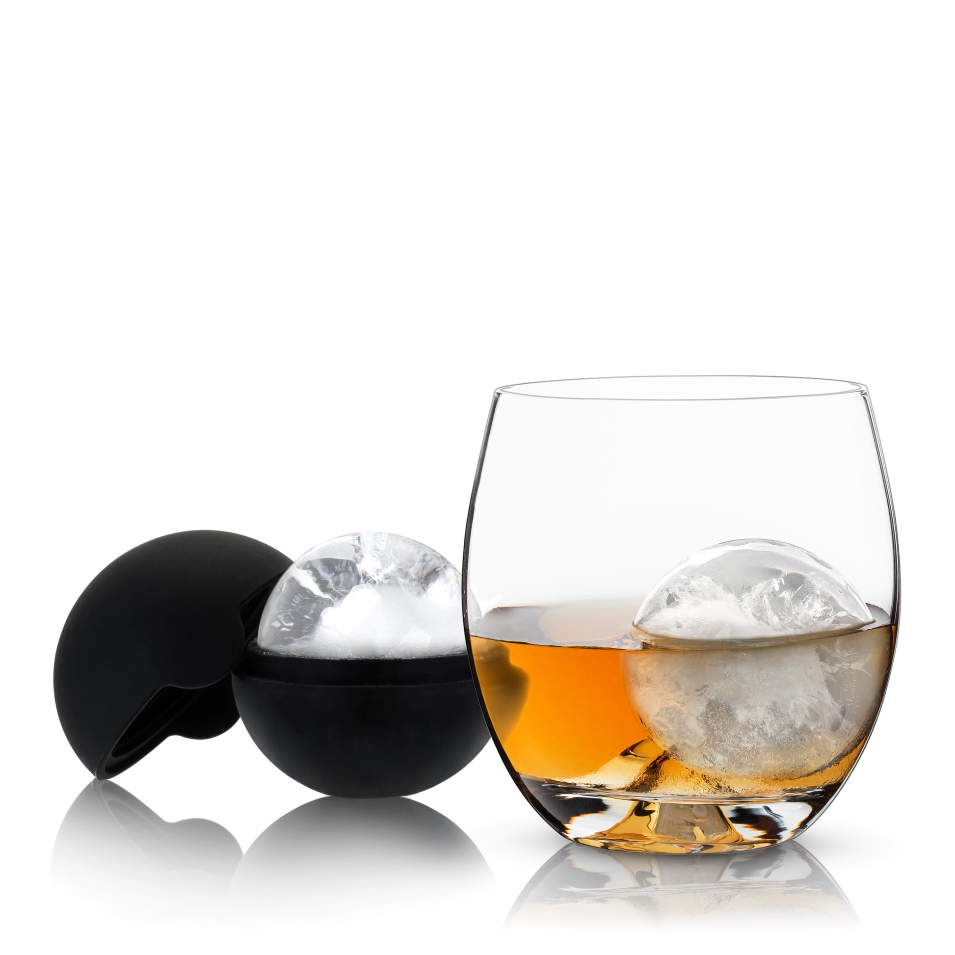 4 Piece Glacier Rocks Glass and Ice Mold Set Viski®