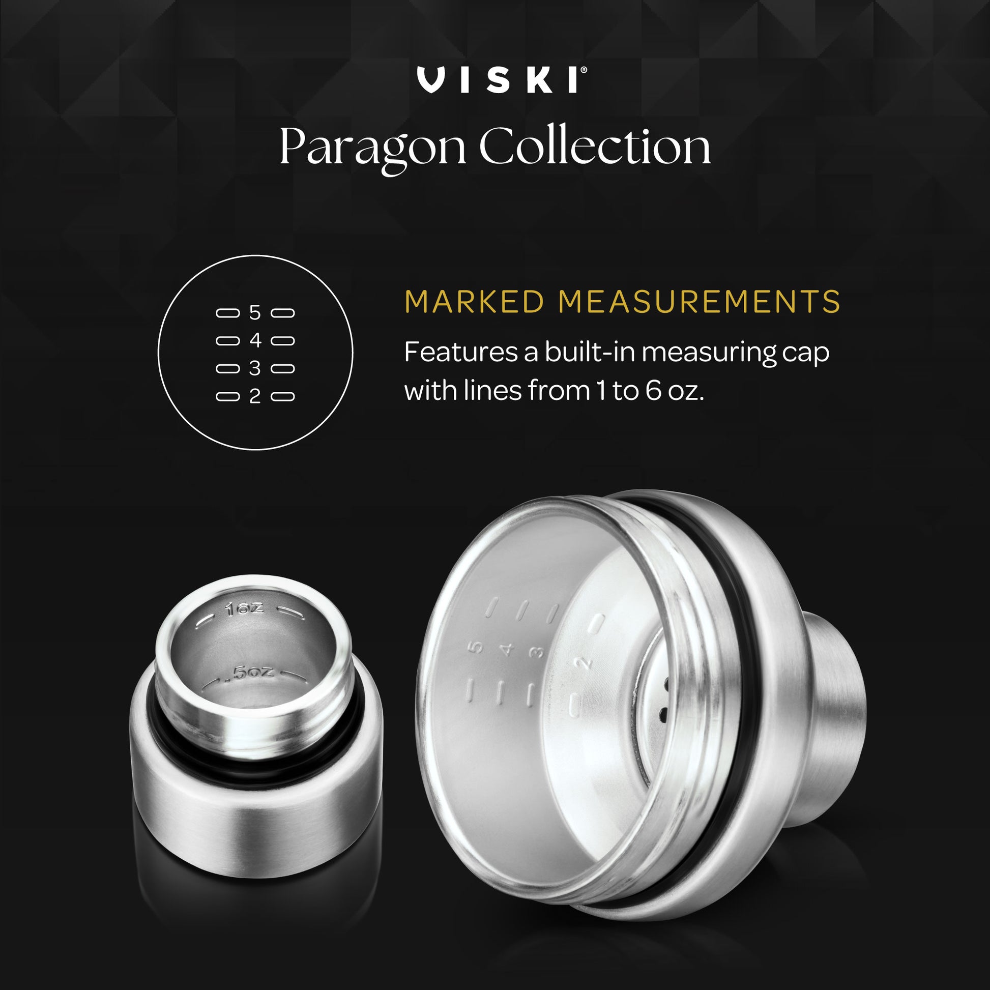 Paragon Platinum Double-Walled Cocktail Shaker by Viski | Barsonist