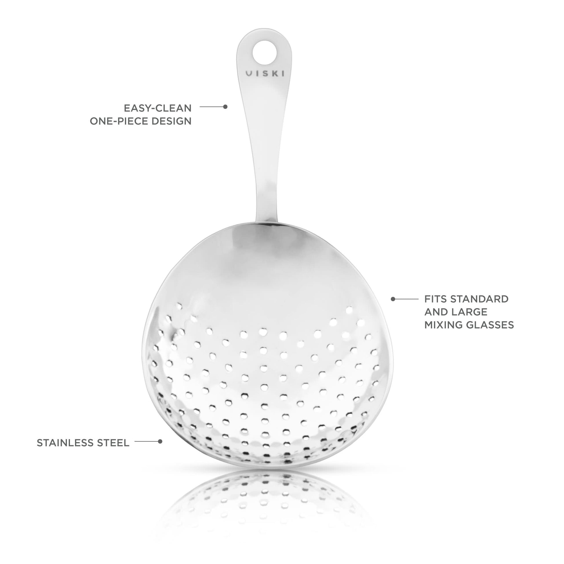Harrison Julep Strainer Silver Viski®