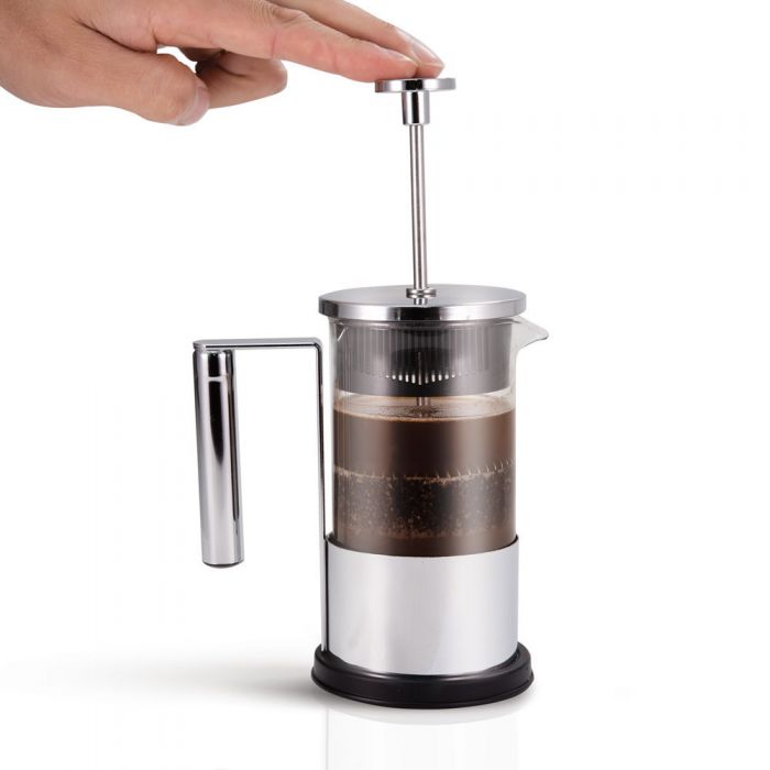 Yama Glass 2 Cup French Press - 8oz | Borosilicate Glass Single-Serve Immersion Brewer | Barsonist