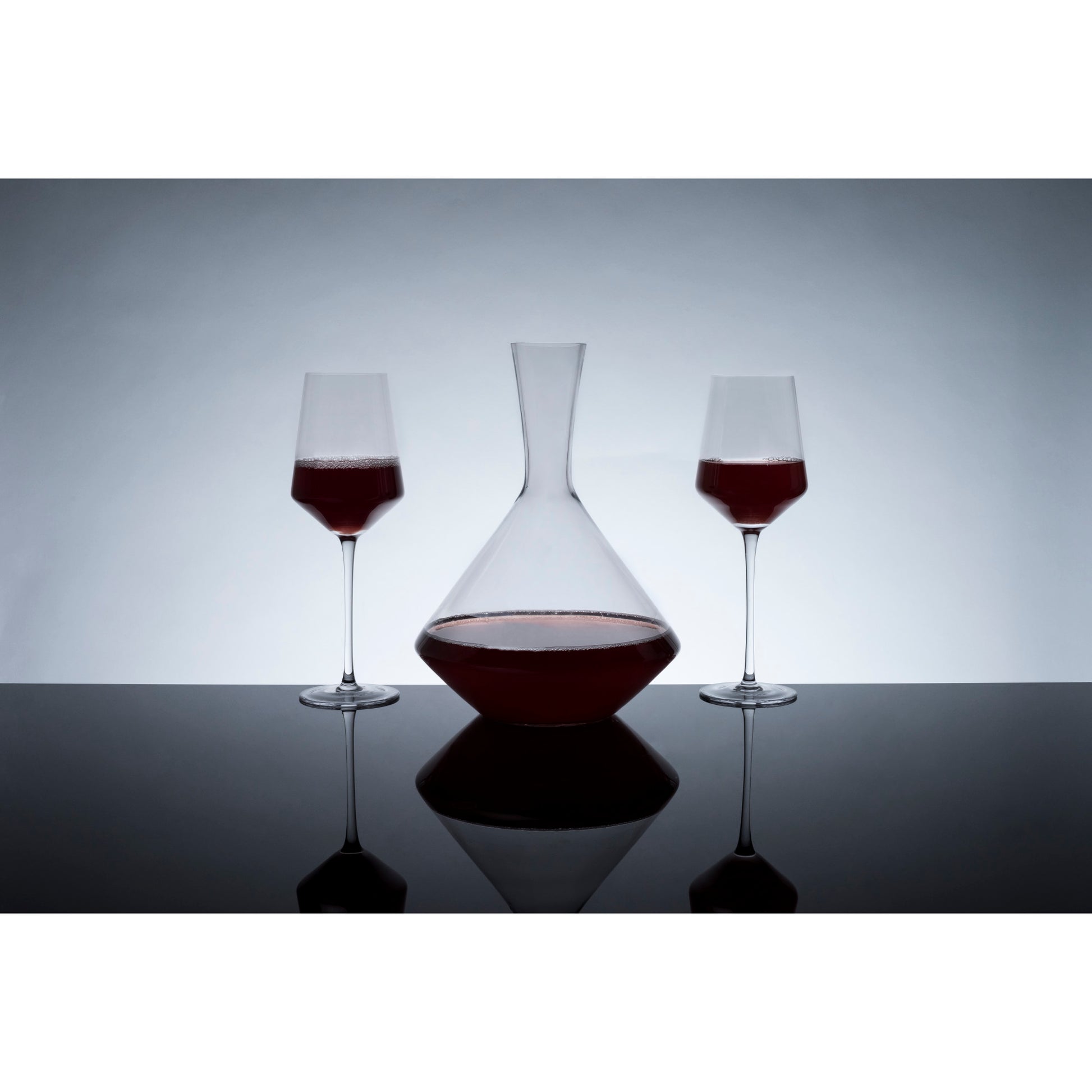 Raye Crystal Angled Bordeaux Glasses Viski® (Set of 2)