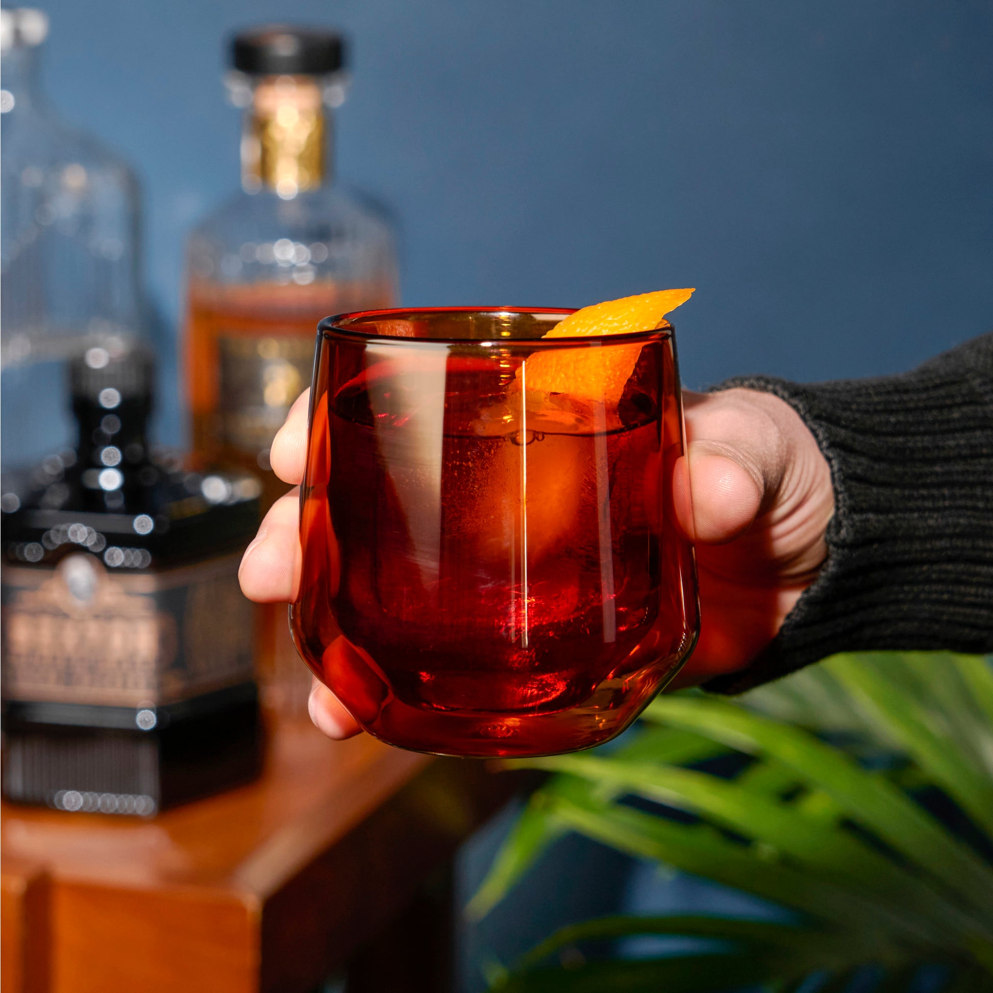 Aurora Double Walled Amber Tumblers Viski® (Set of 2)
