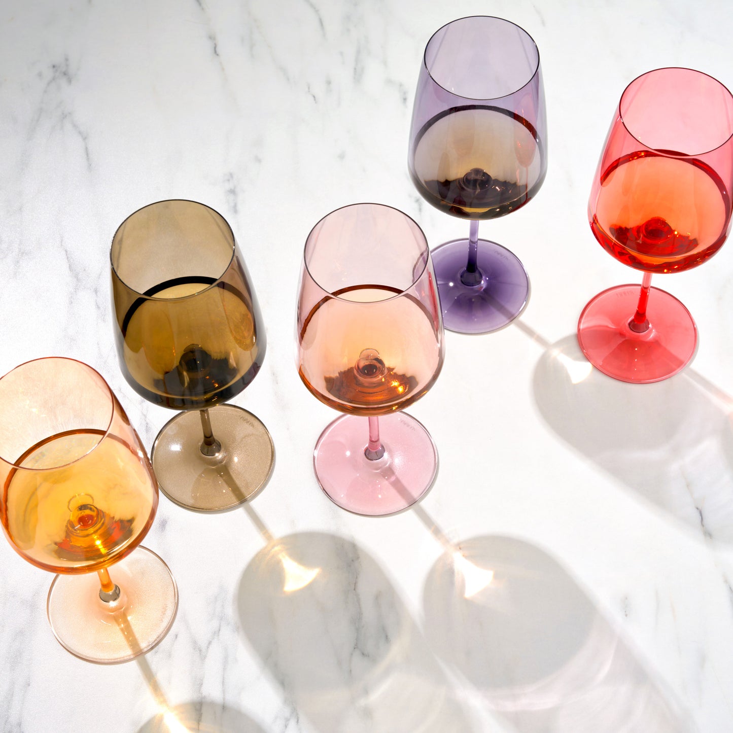 Reserve Nouveau Topaz Wine Glasses Viski® (Set of 2)