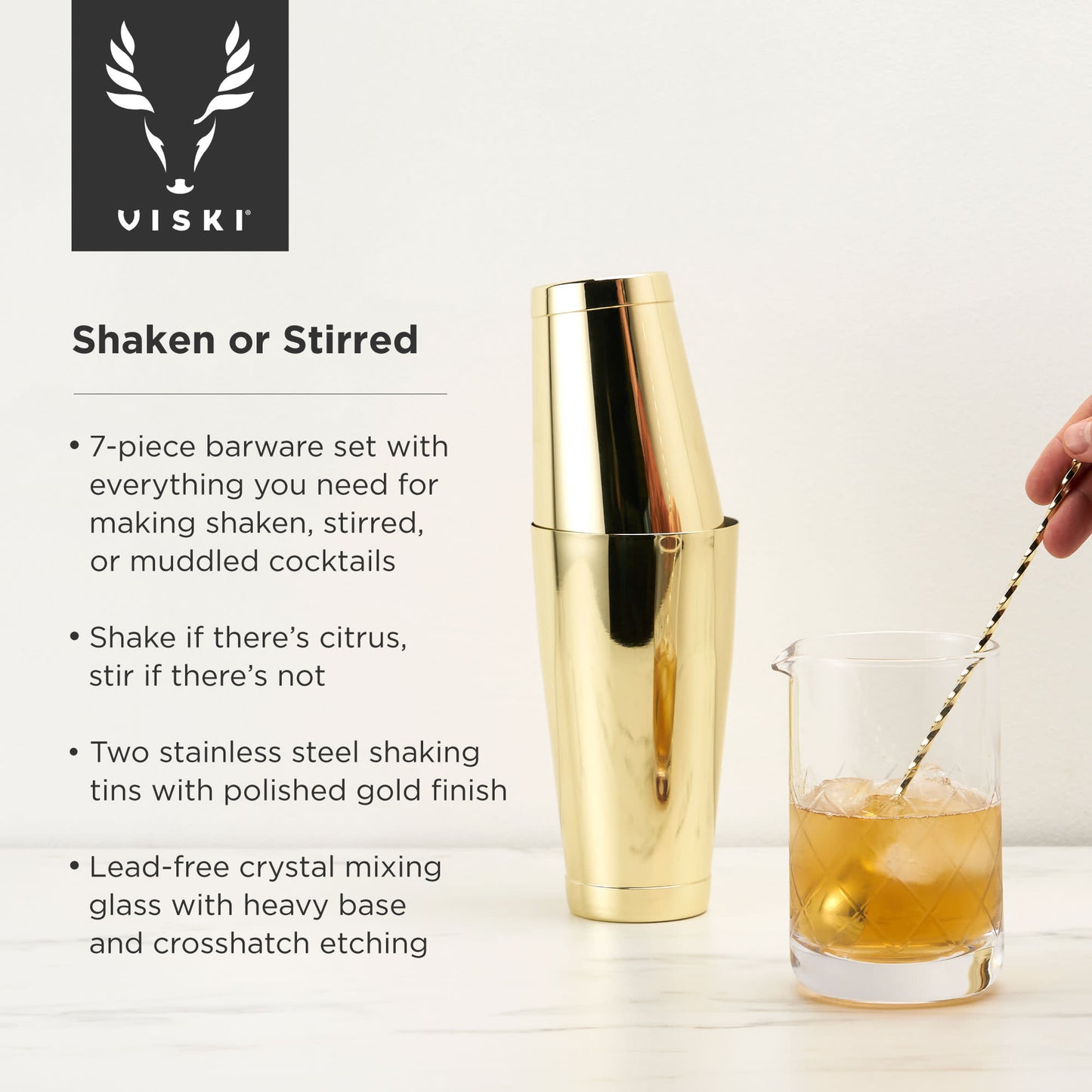 7 Piece Belmont Bar Essentials Set Viski®