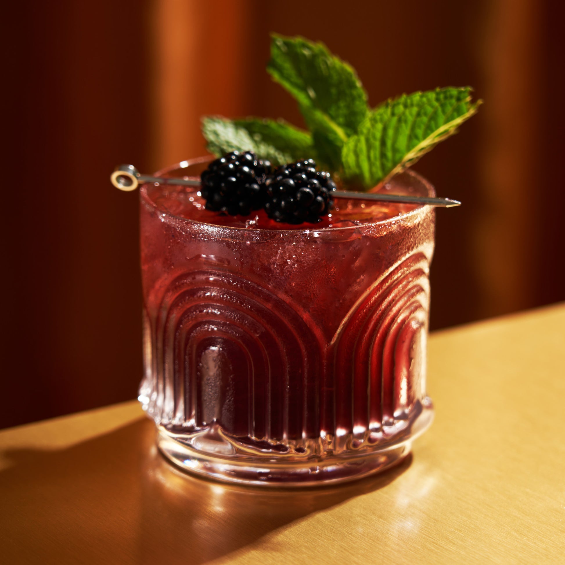 Deco Beau Crystal Lowball Tumblers Viski®
