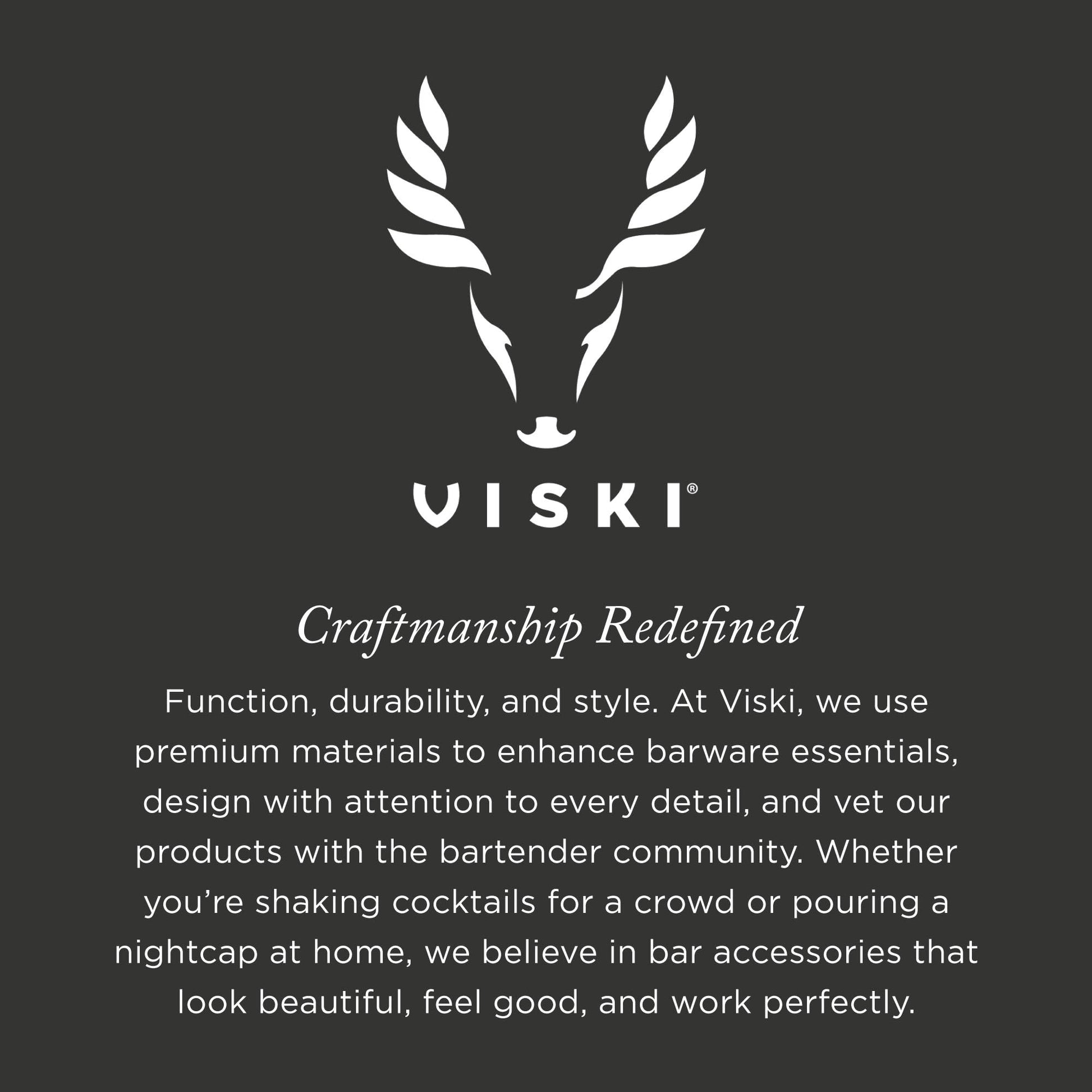 4 Piece Gunmetal Mixologist Barware Set by Viski®