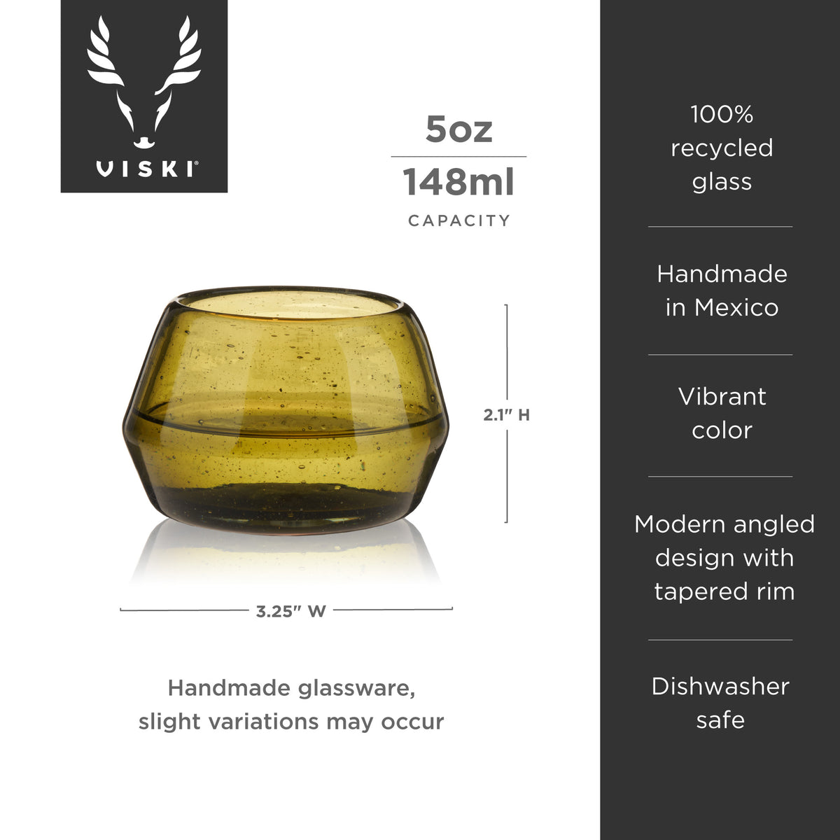 Copita Green Tequila Glass Viski®