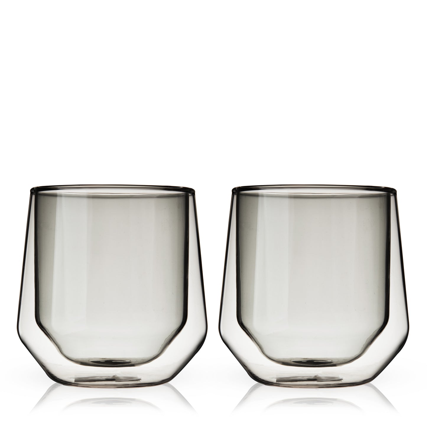 Aurora Double Walled Smoke Tumblers Viski® (Set of 2)
