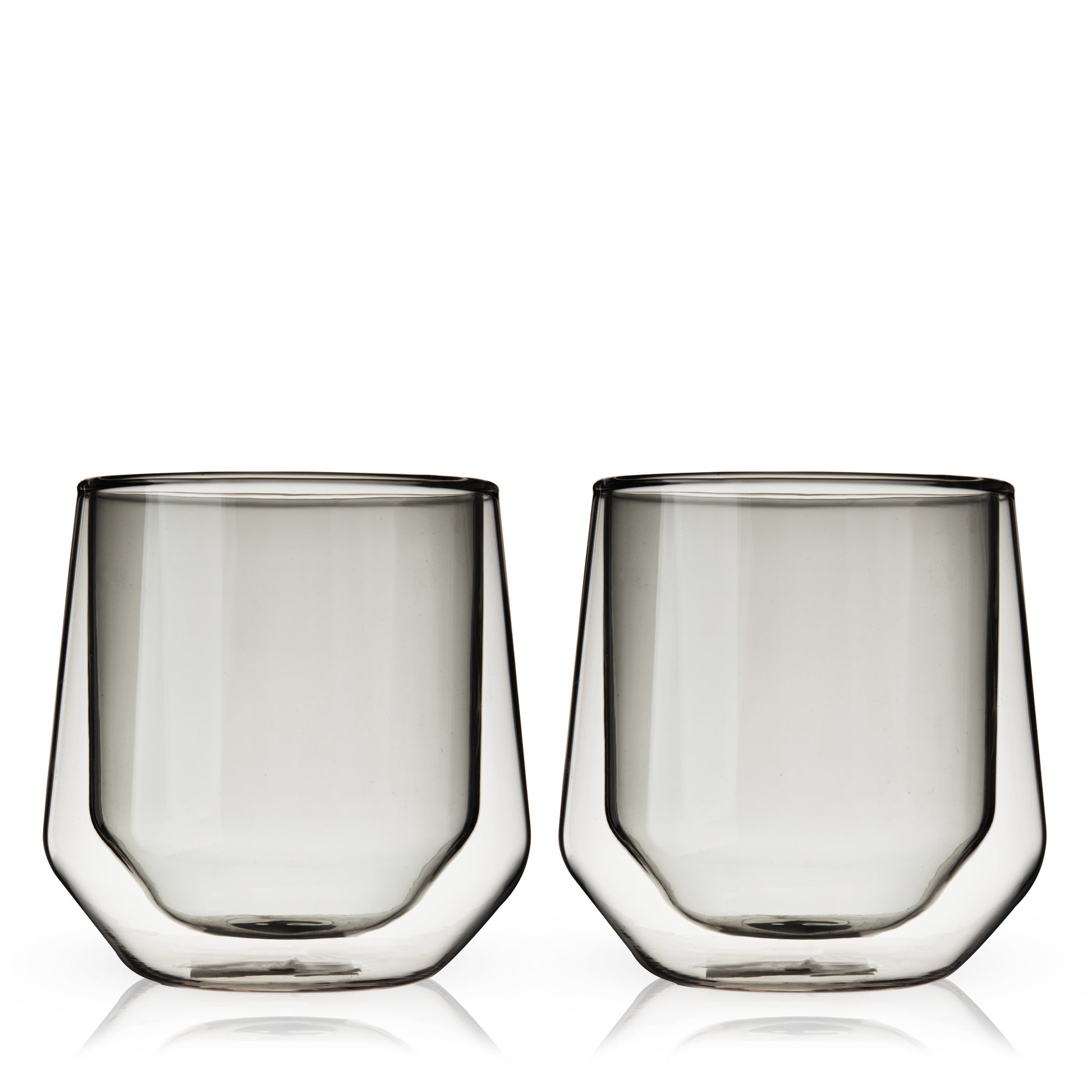 Aurora Double Walled Smoke Tumblers Viski® (Set of 2)