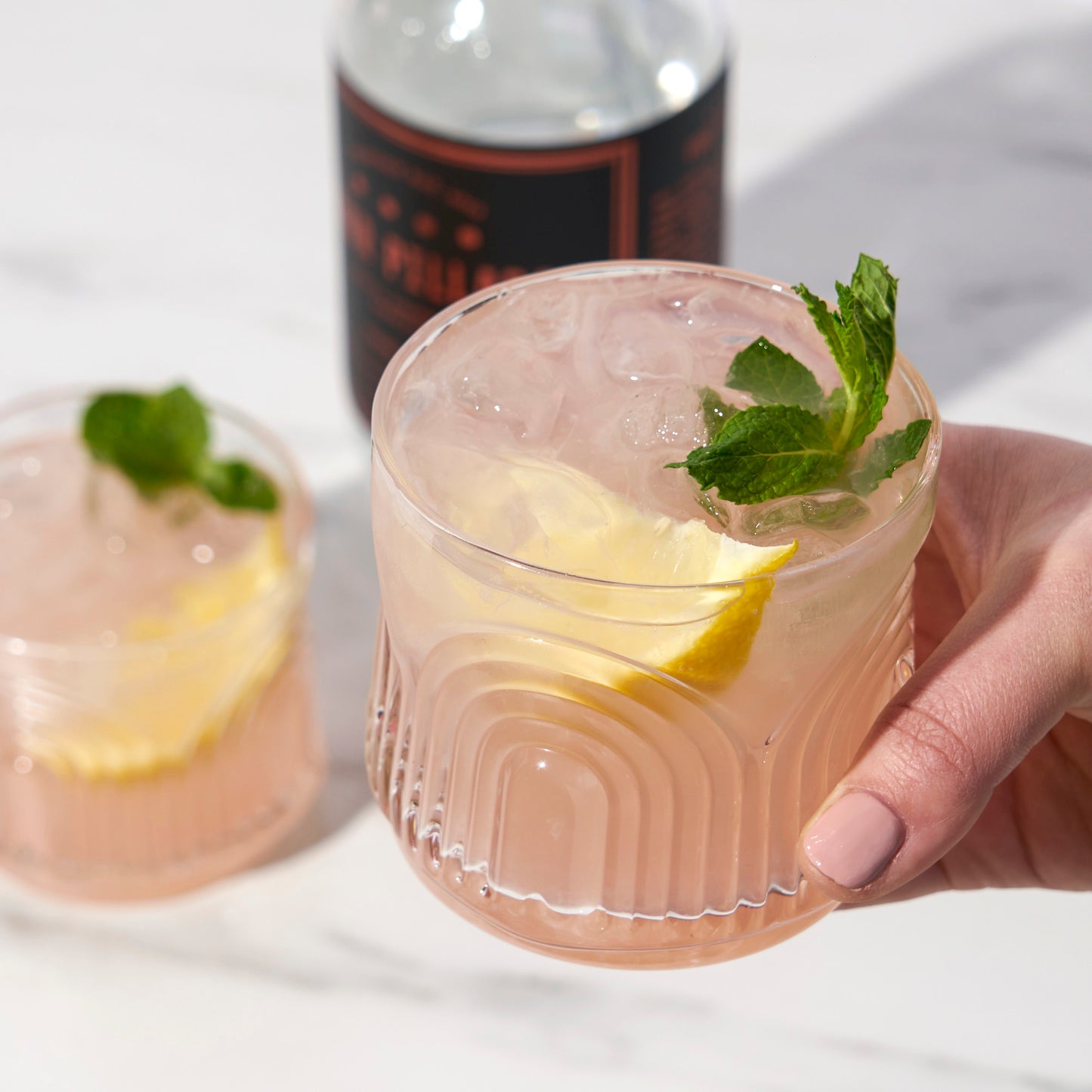 Deco Beau Crystal Lowball Tumblers Viski®