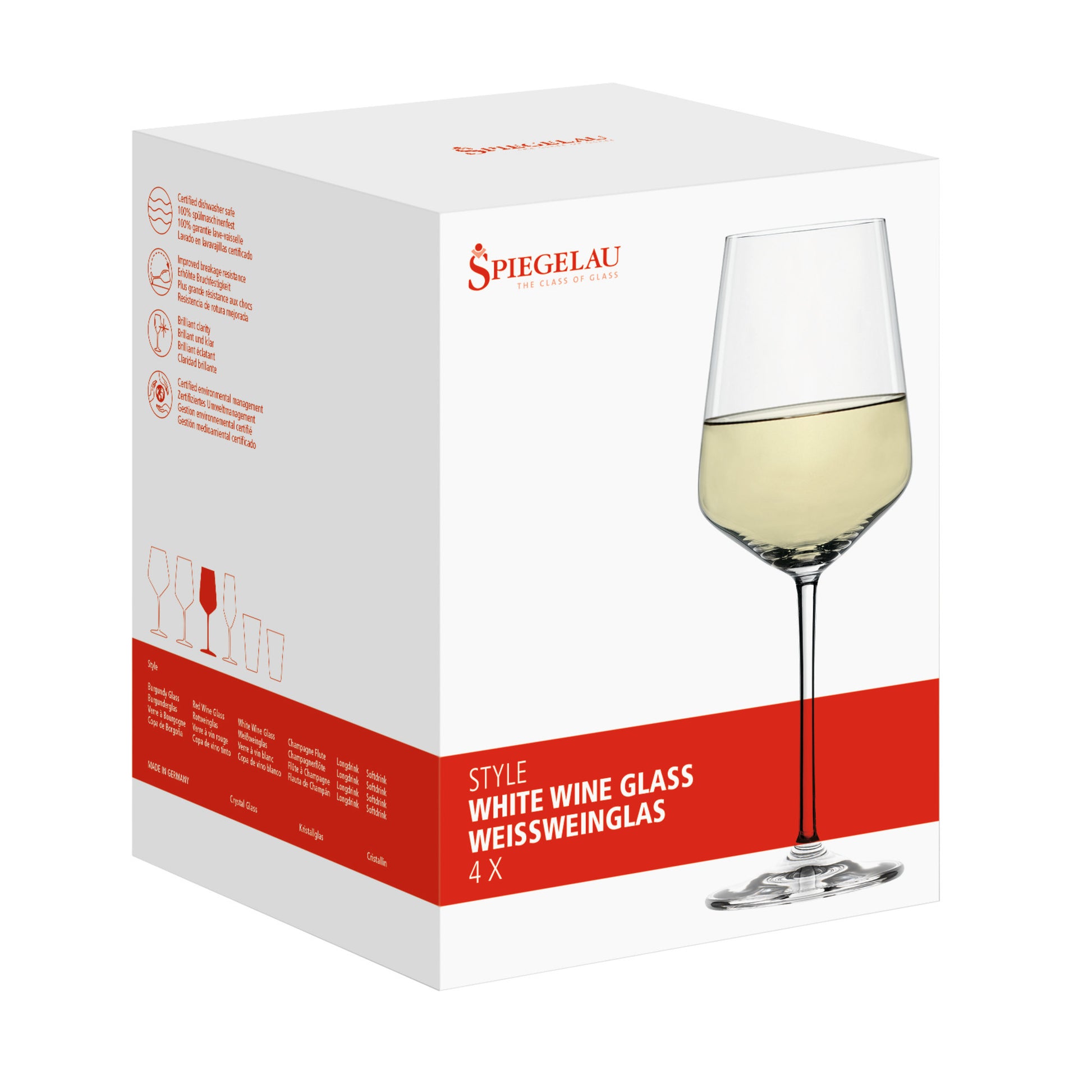 Spiegelau Style 15.5 Oz White Wine Glasses (Set of 4)