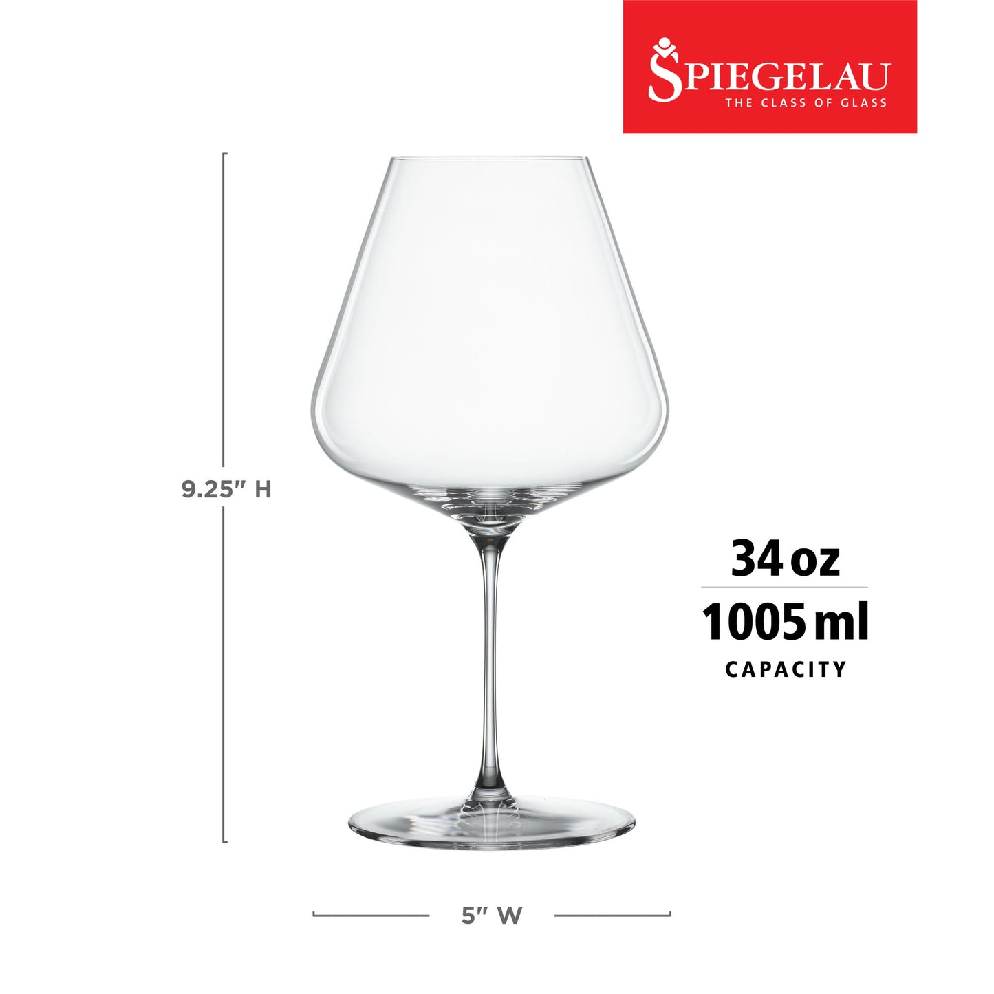 Spiegelau Definition Burgundy Wine Glasses, Set of 2 | Barsonist
