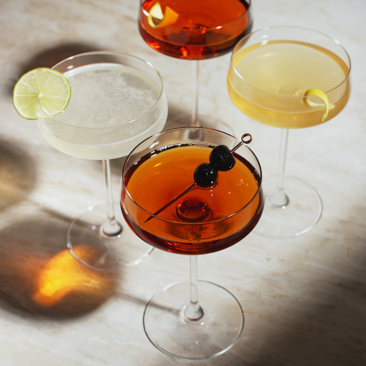 Reserve Julien Crystal Coupe Glasses Viski® (Set of 4)