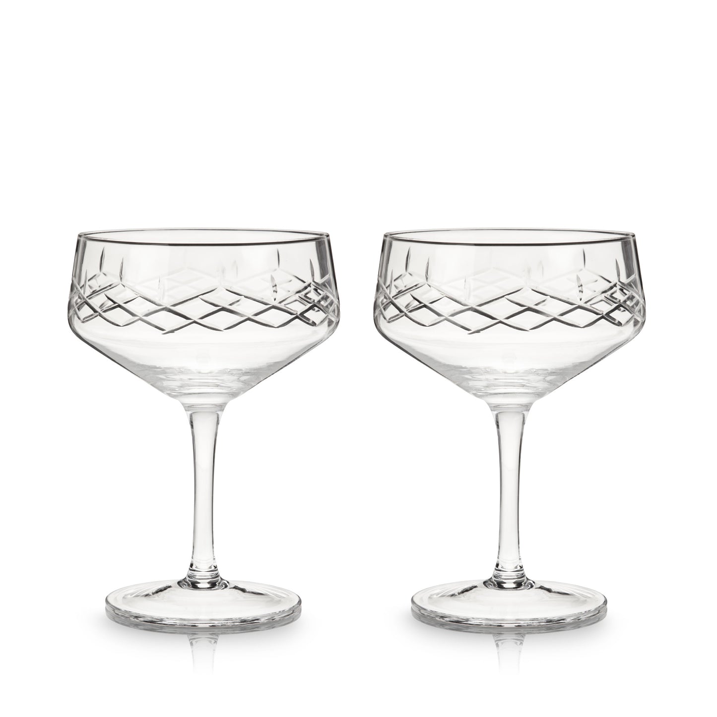 Admiral Crystal Coupe Glasses Viski® (Set of 2)