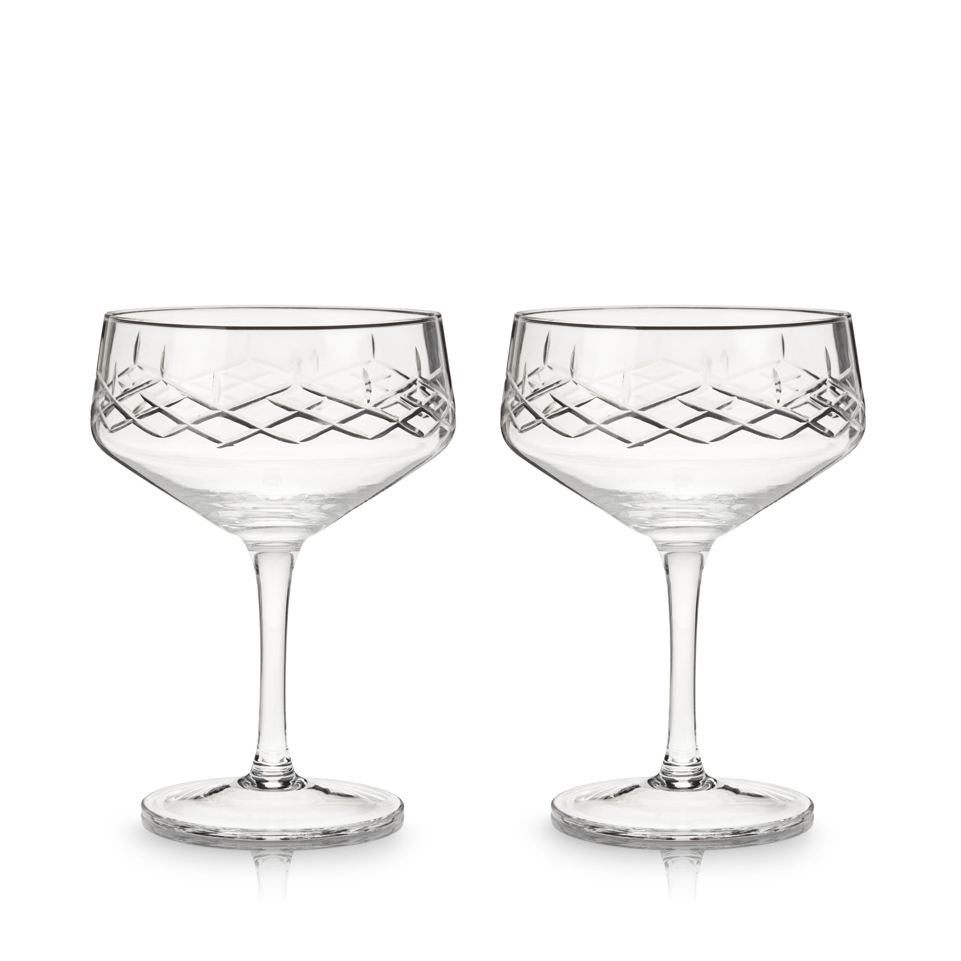 Admiral Crystal Coupe Glasses Viski® (Set of 2)