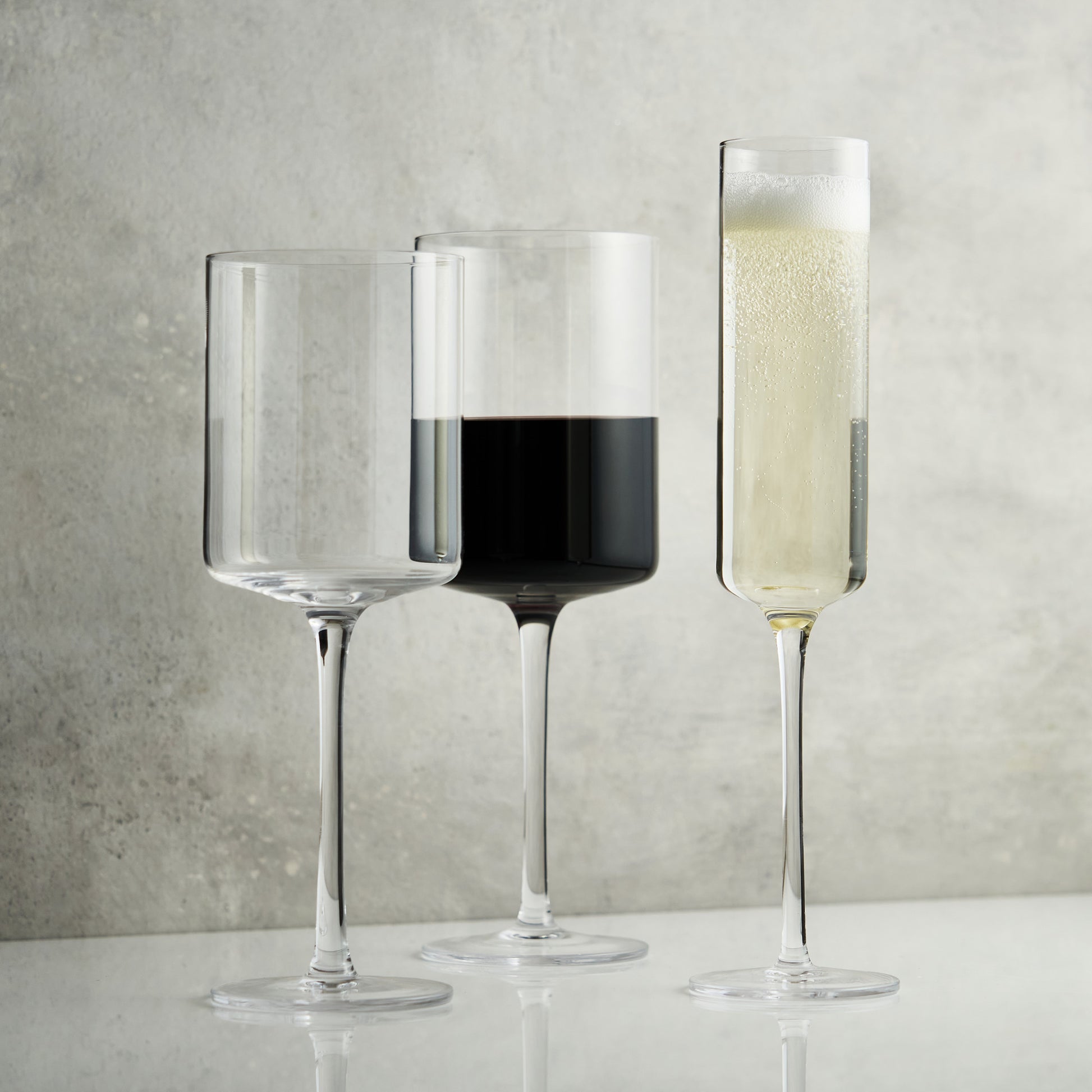 Laurel Crystal Red Wine Glasses Viski® (Set of 2)