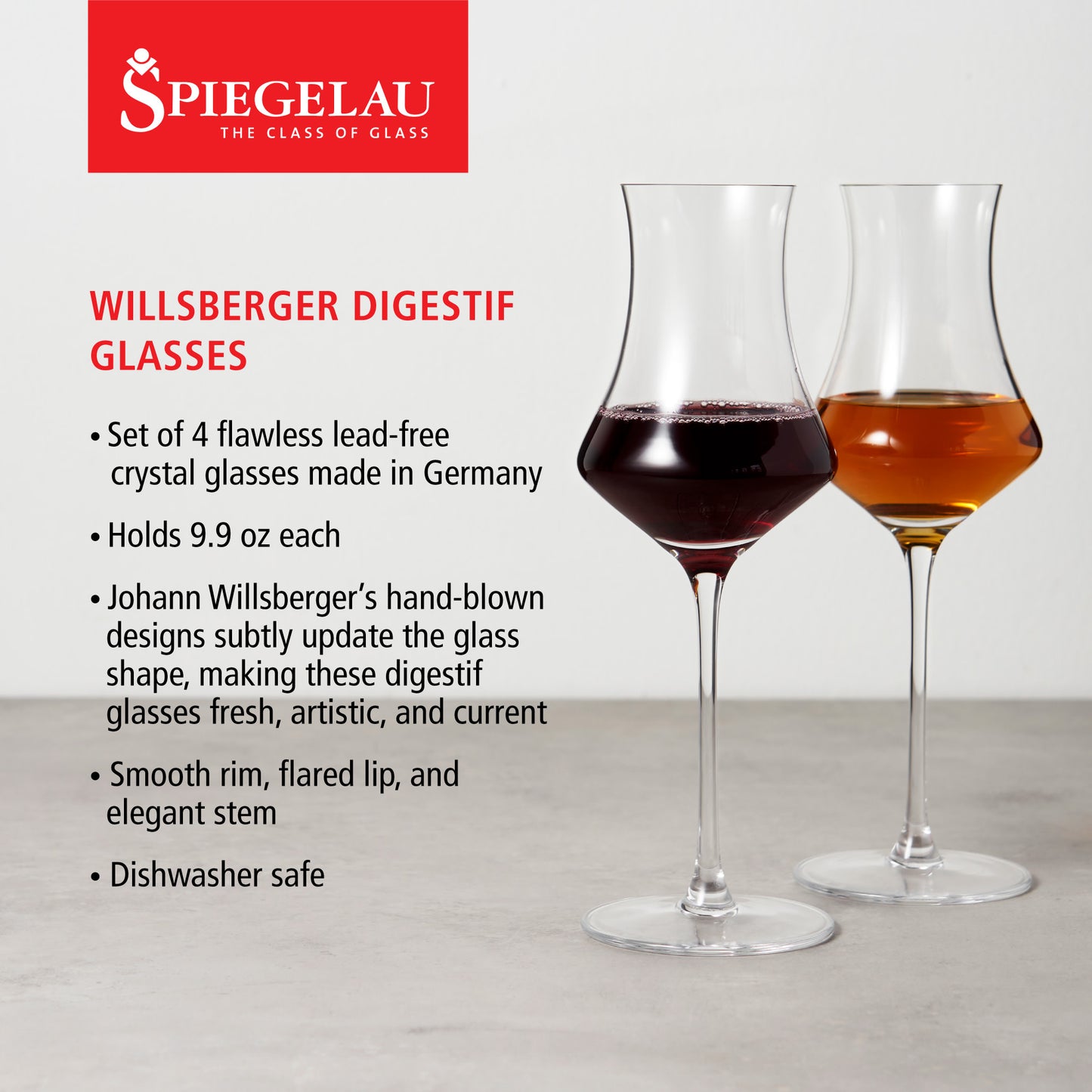 Spiegelau Willsberger 9.9 Oz Digestif Glasses (Set of 4)