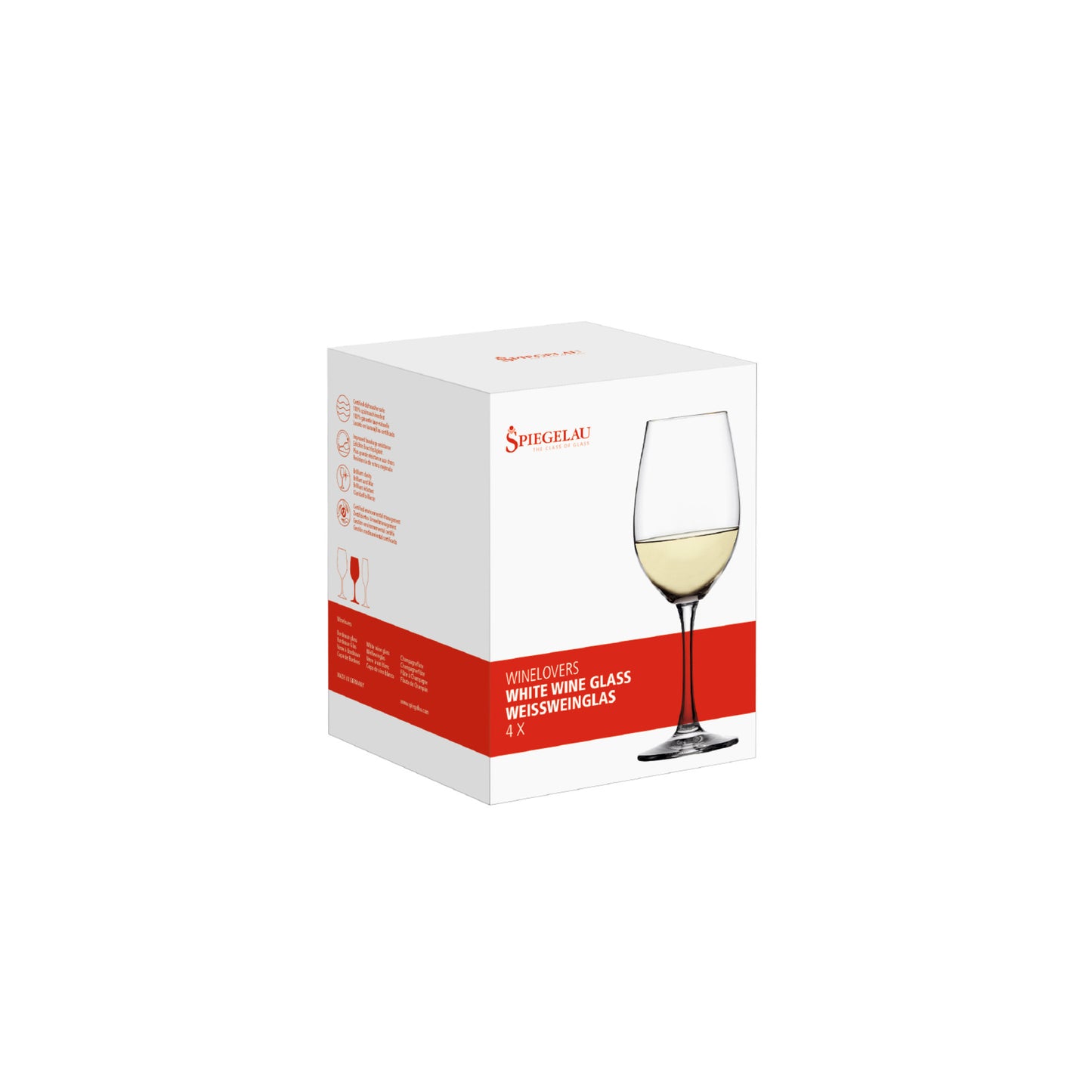 Spiegelau Wine Lovers 13.4 Oz White Wine Glasses (Set of 4)