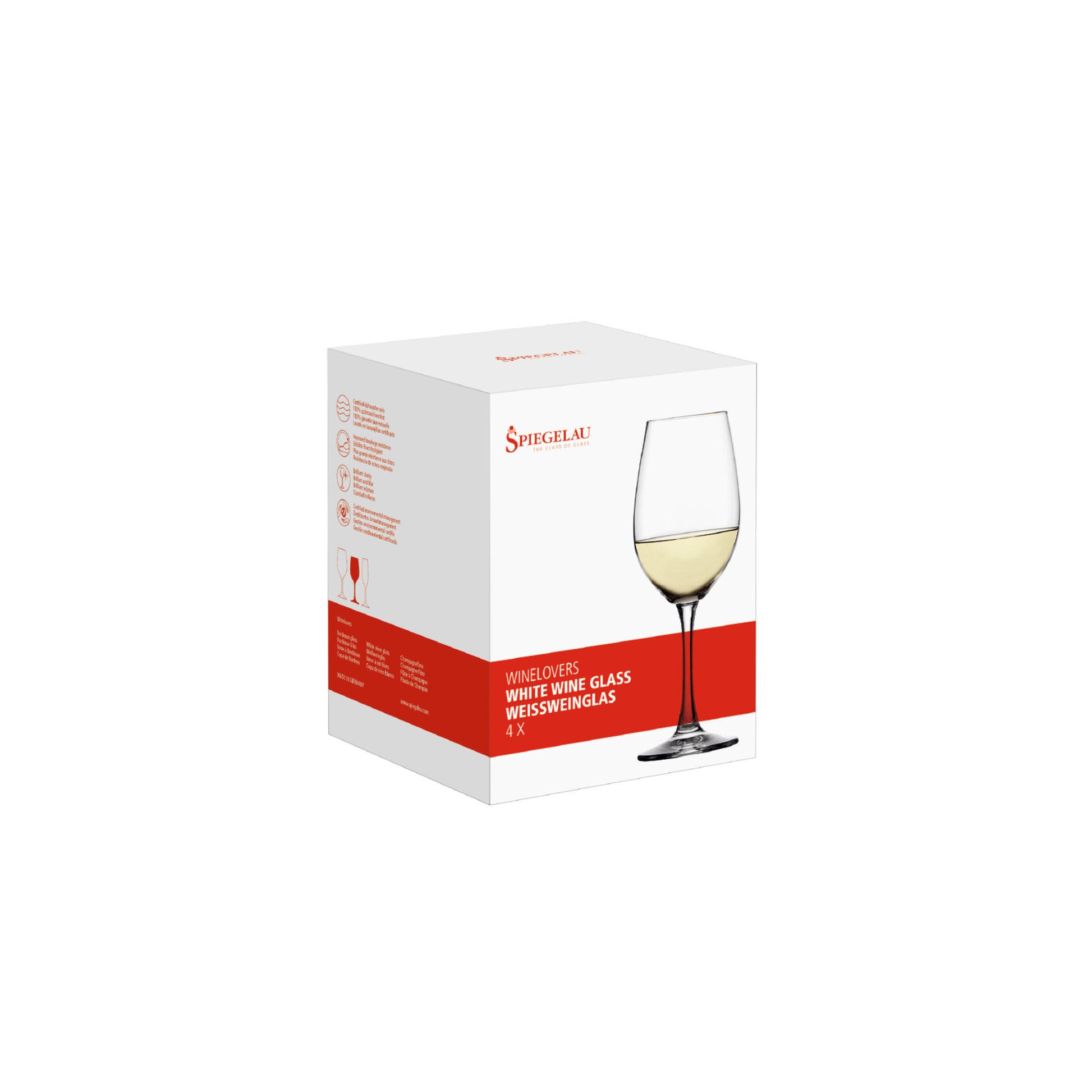 Spiegelau Wine Lovers 13.4 Oz White Wine Glasses (Set of 4)