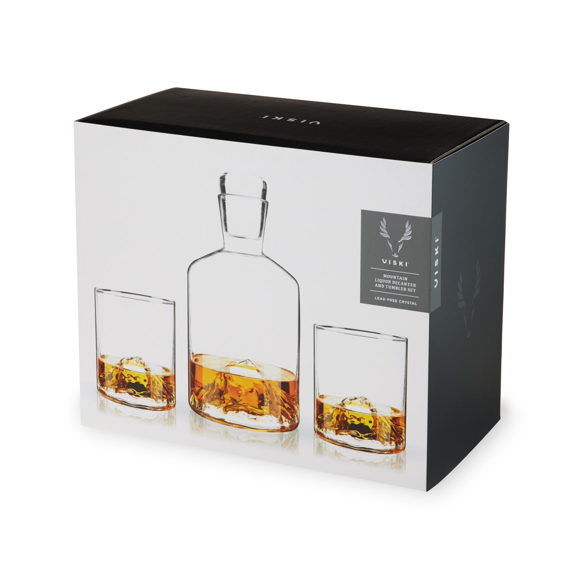 3 Piece Mountain Decanter and Tumbler Set Viski®