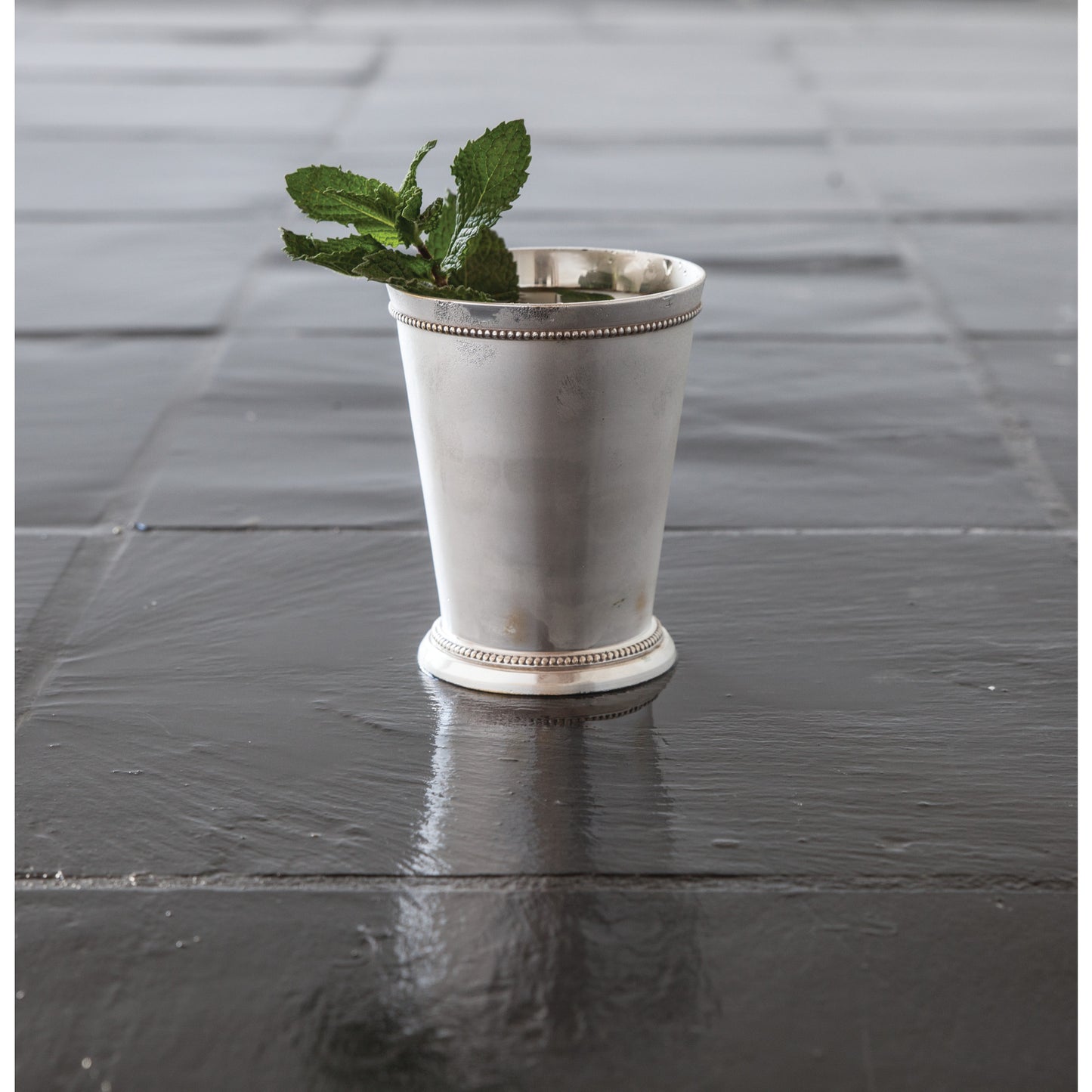 Mint Julep Cup by Twine, Sterling Silver-Plated Brass | Barsonist