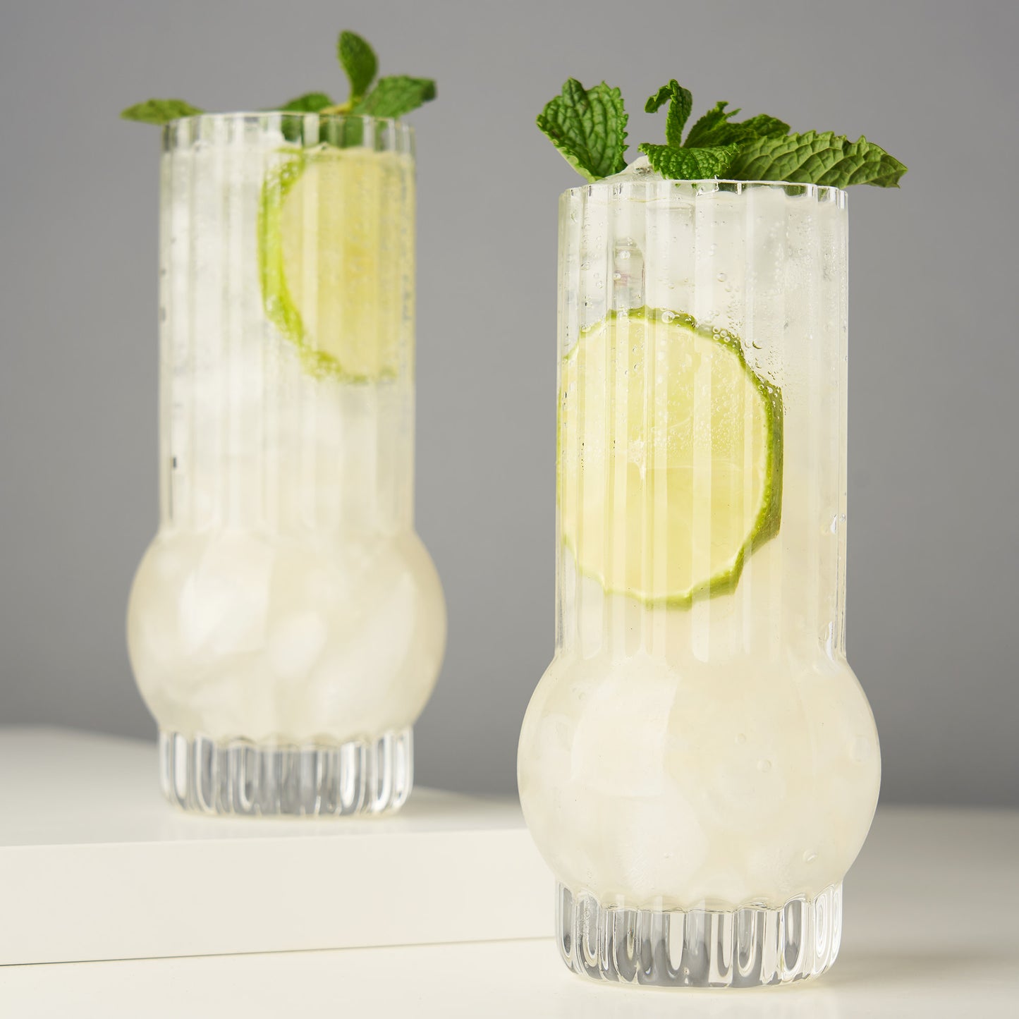 Raye Deco Crystal Highball Glasses Viski® (Set of 2)