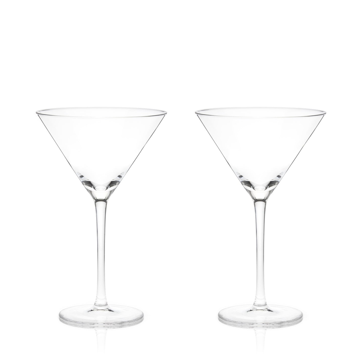 Raye Stemmed Crystal Martini Glasses Viski® (Set of 2)