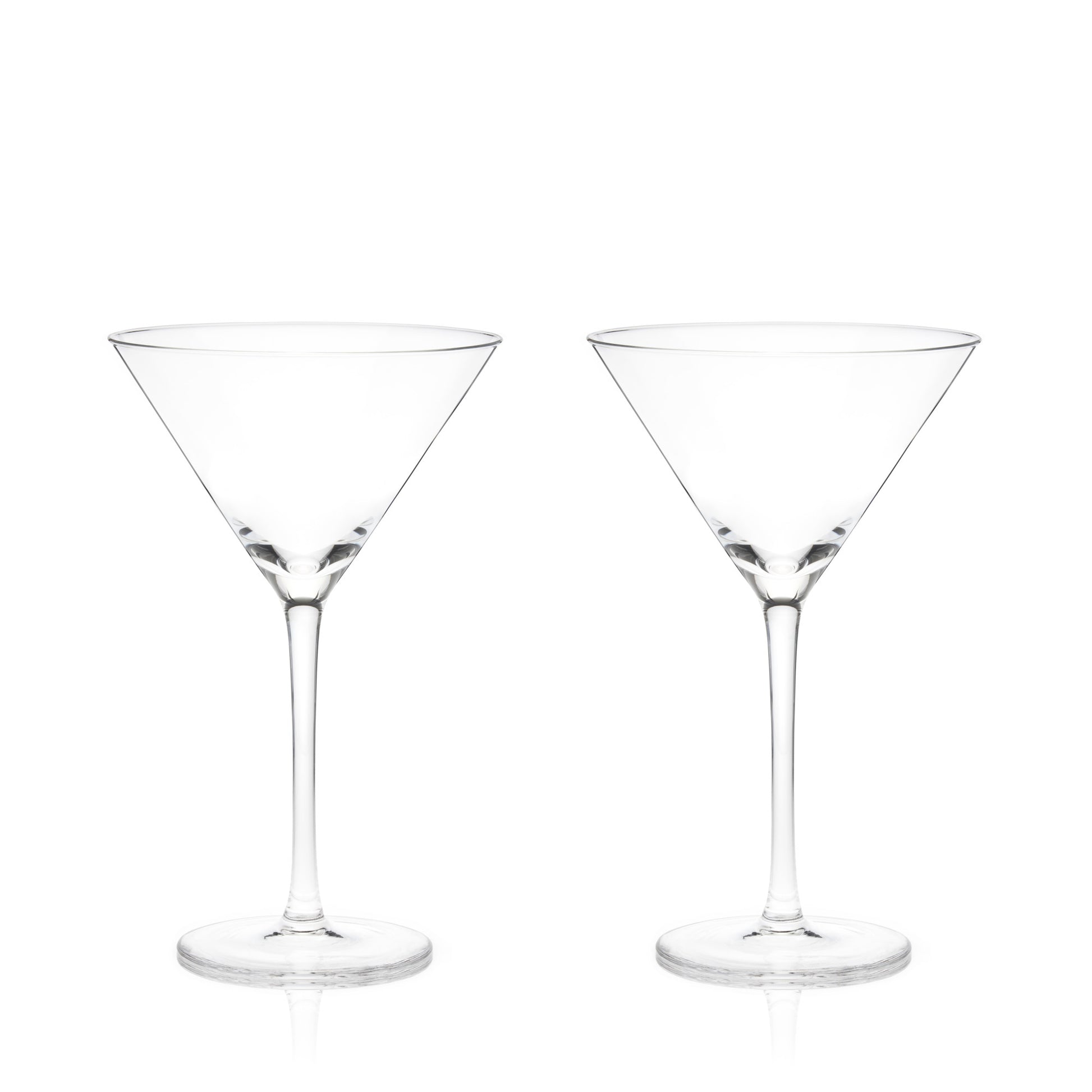 Raye Stemmed Crystal Martini Glasses Viski® (Set of 2)