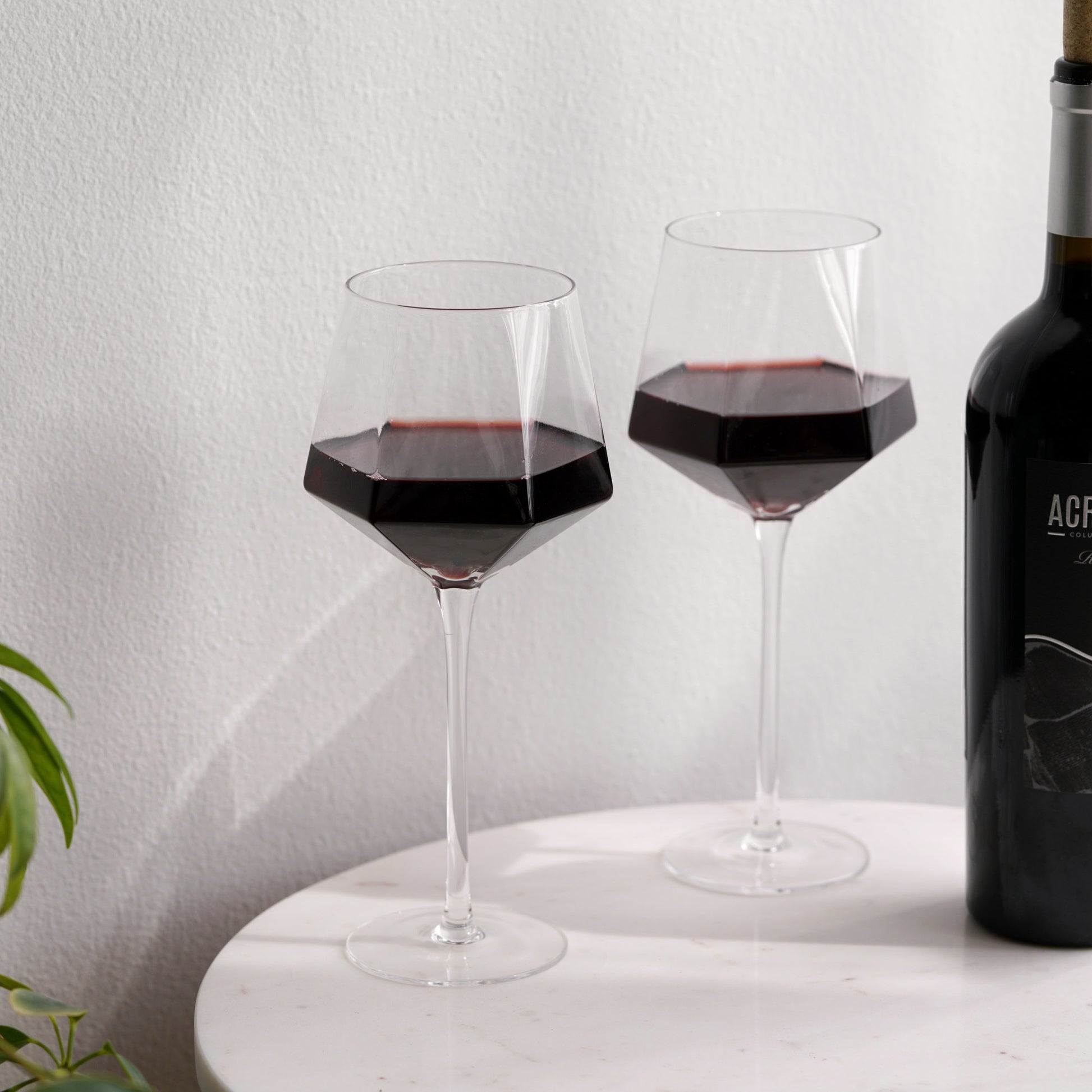 Seneca Crystal Wine Glasses by Viski, Set of 2 | Barsonist