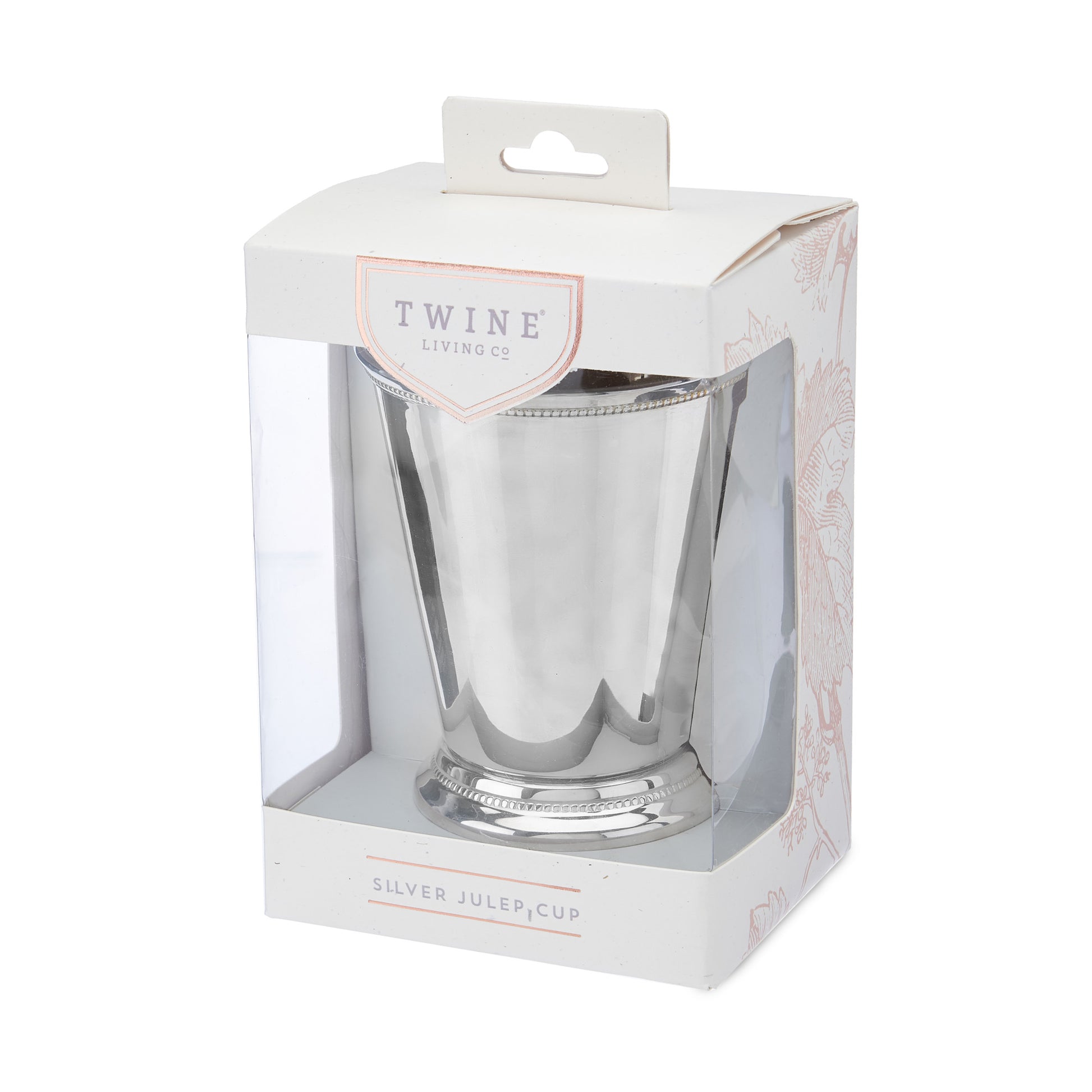 Mint Julep Cup by Twine, Sterling Silver-Plated Brass | Barsonist