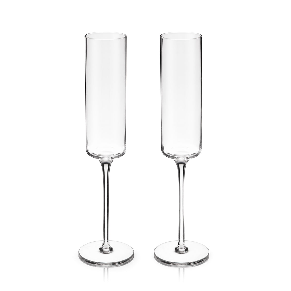 Laurel Crystal Champagne Flutes Viski®