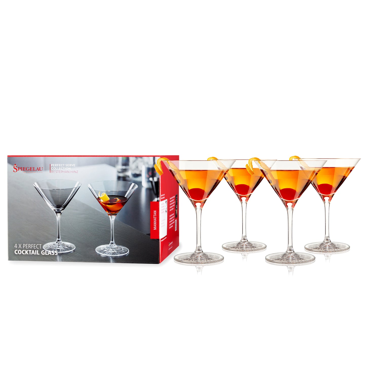 Spiegelau 5.8 Oz Perfect Cocktail Glasses (Set of 4)