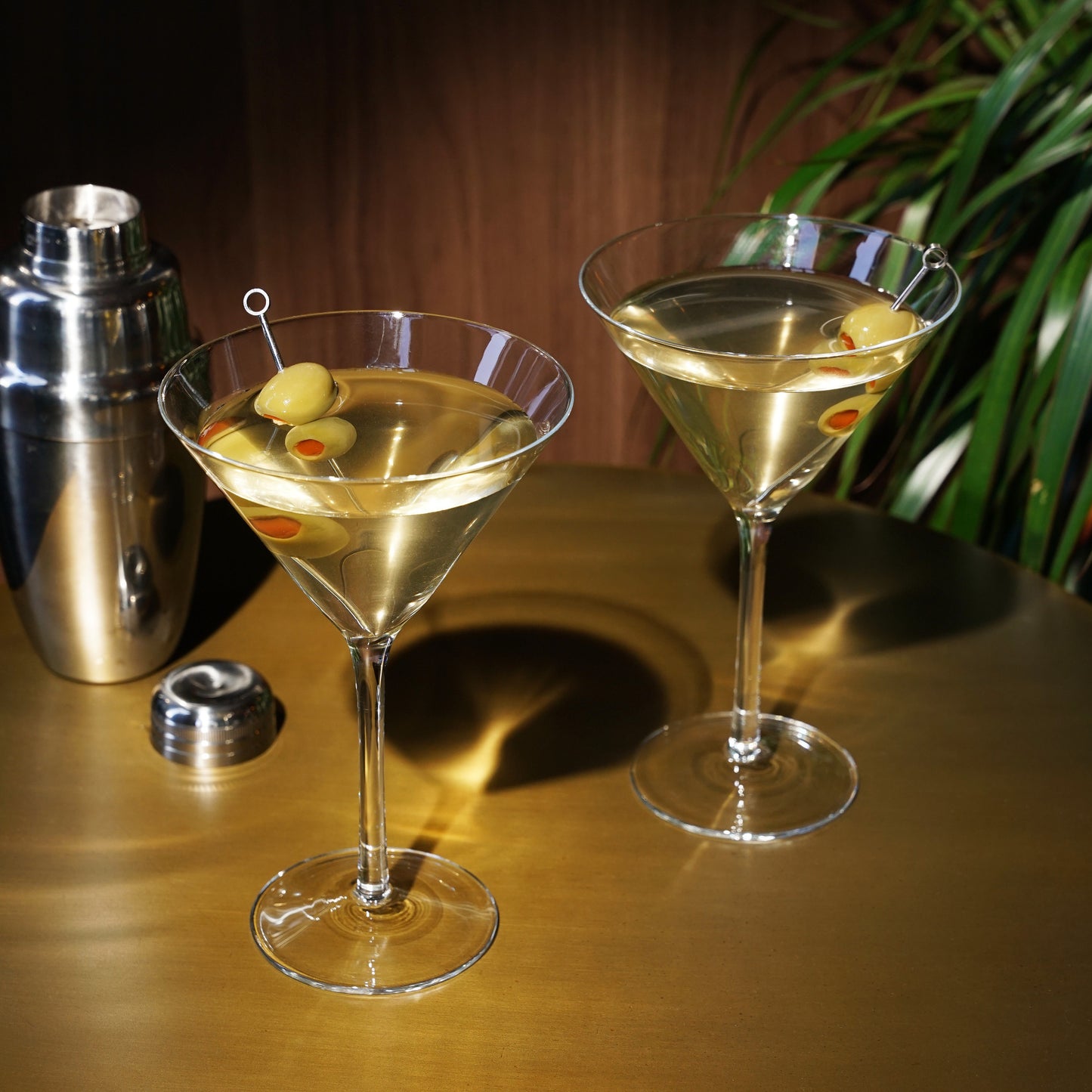 Raye Stemmed Crystal Martini Glasses Viski® (Set of 2)