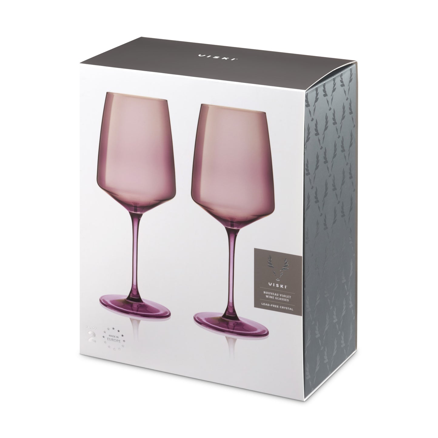 Reserve Nouveau Violet Wine Glasses by Viski, Set of 2 | Barsonist