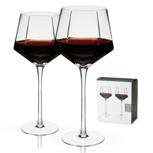 Seneca Crystal Wine Glasses Viski® (Set of 2)