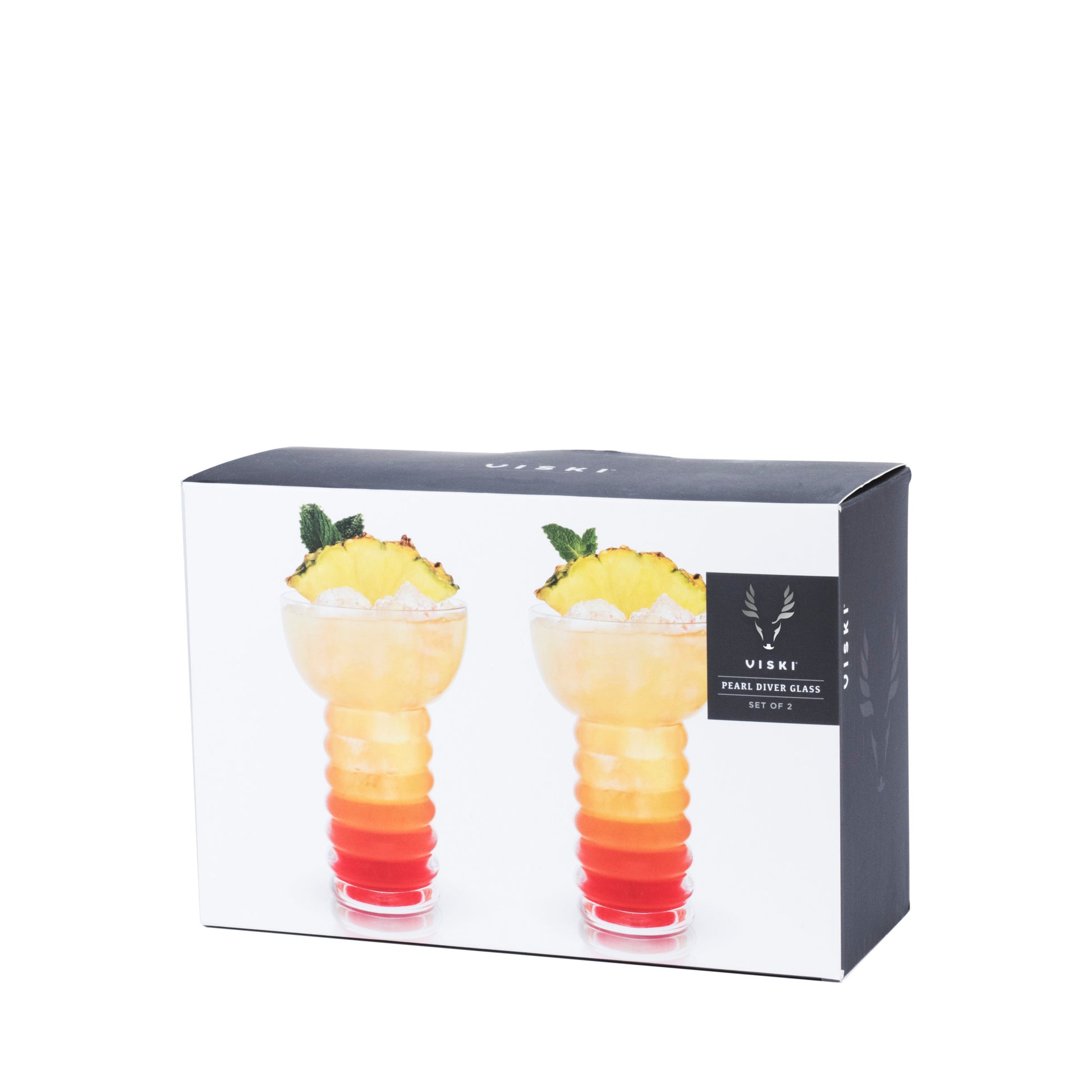Pearl Diver Crystal Glasses Viski® (Set of 2)