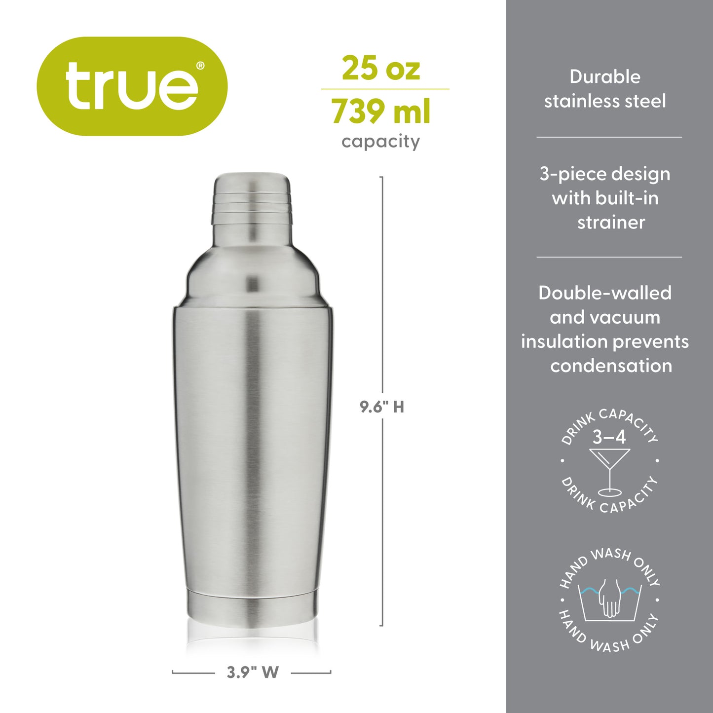 Chiller Vacuum Insulated Shaker by True