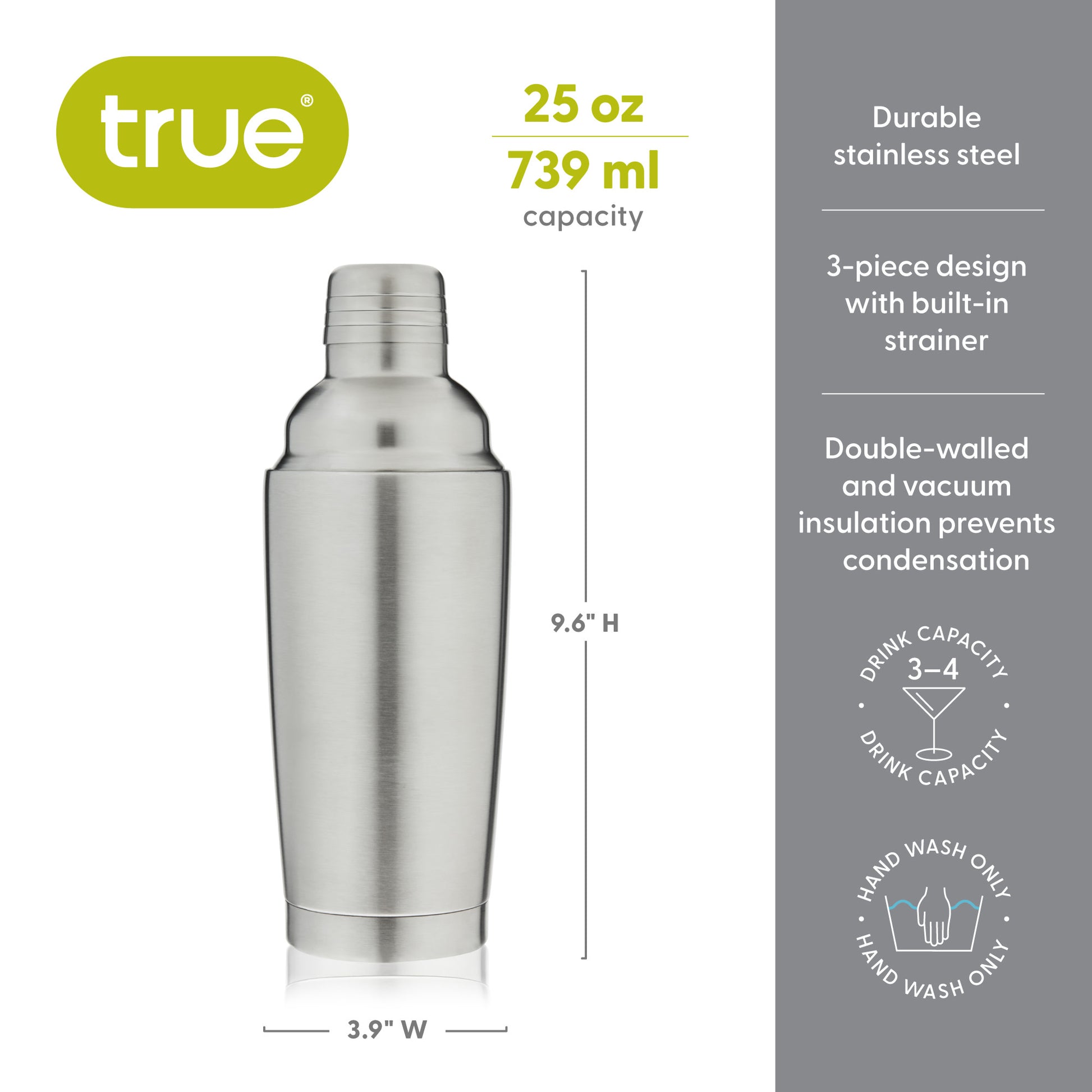 Chiller Vacuum Insulated Shaker by True