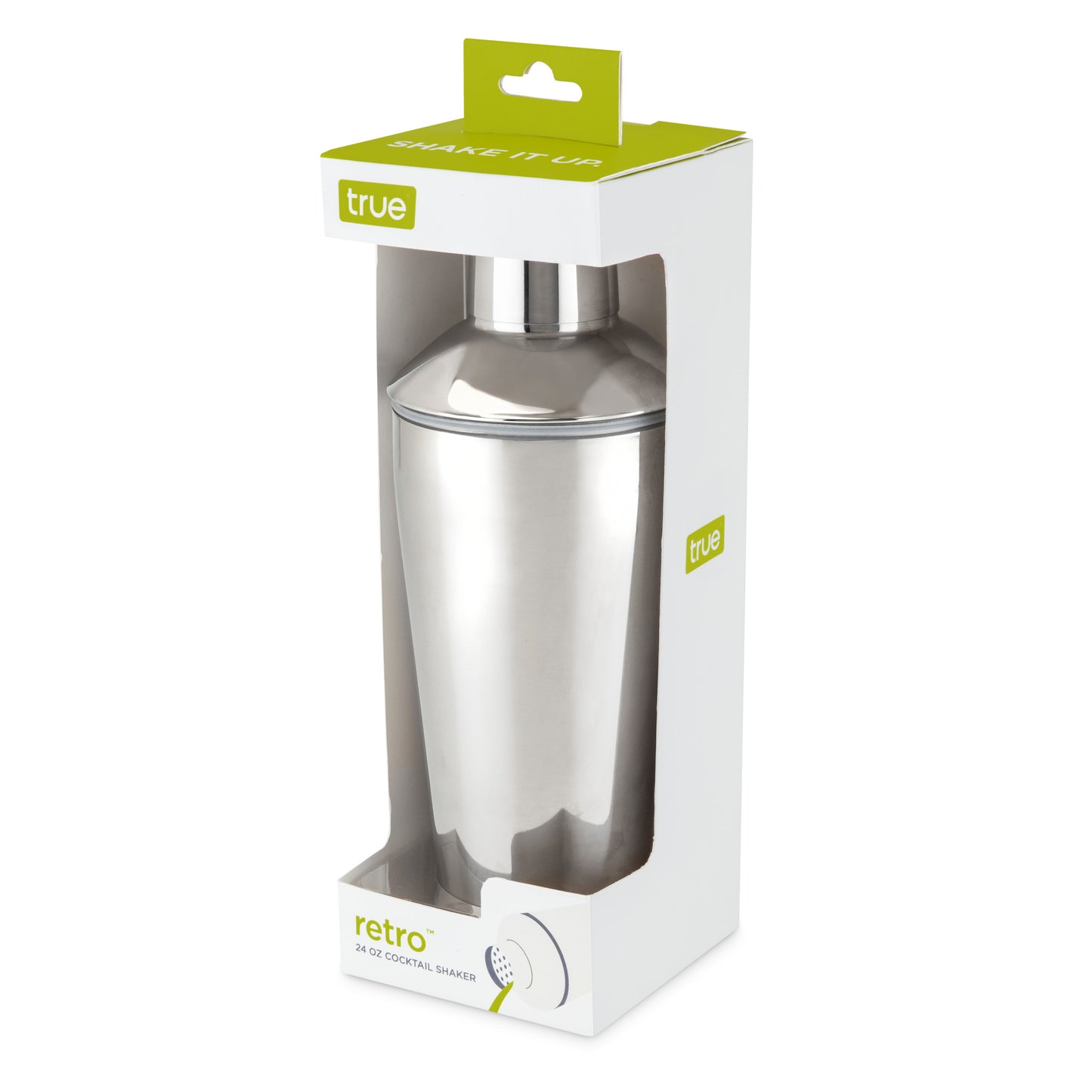 Retro 24 Oz Stainless Steel Cocktail Shaker True