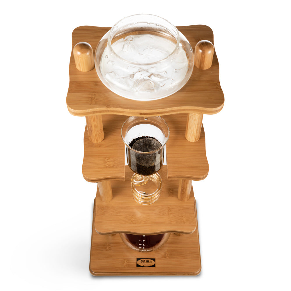 Yama Glass Cold Brew Tower Bamboo Frame 6-8 Cup | Barsonist