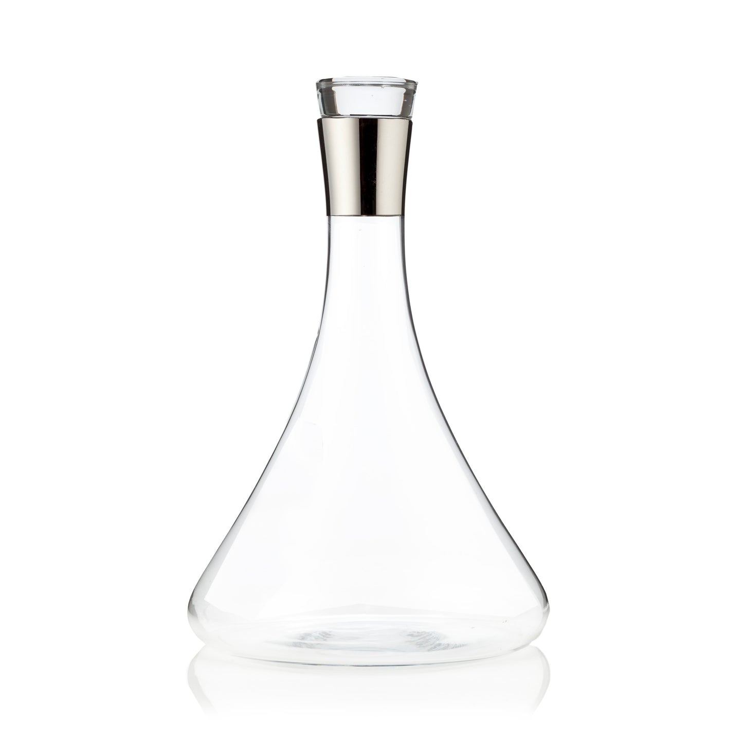 Irving 60 Oz Chrome-Rim Wine Decanter Viski®