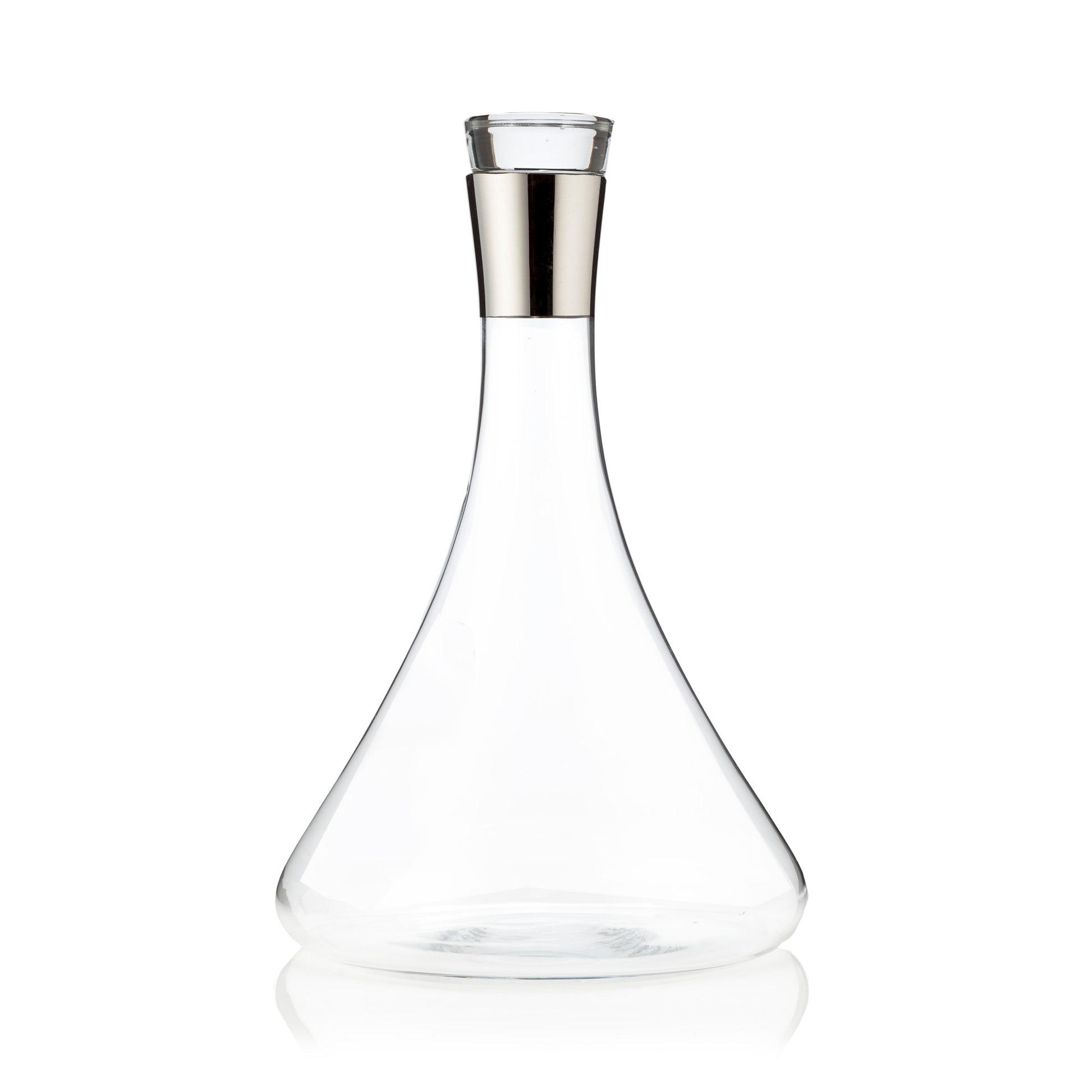 Irving 60 Oz Chrome-Rim Wine Decanter Viski®