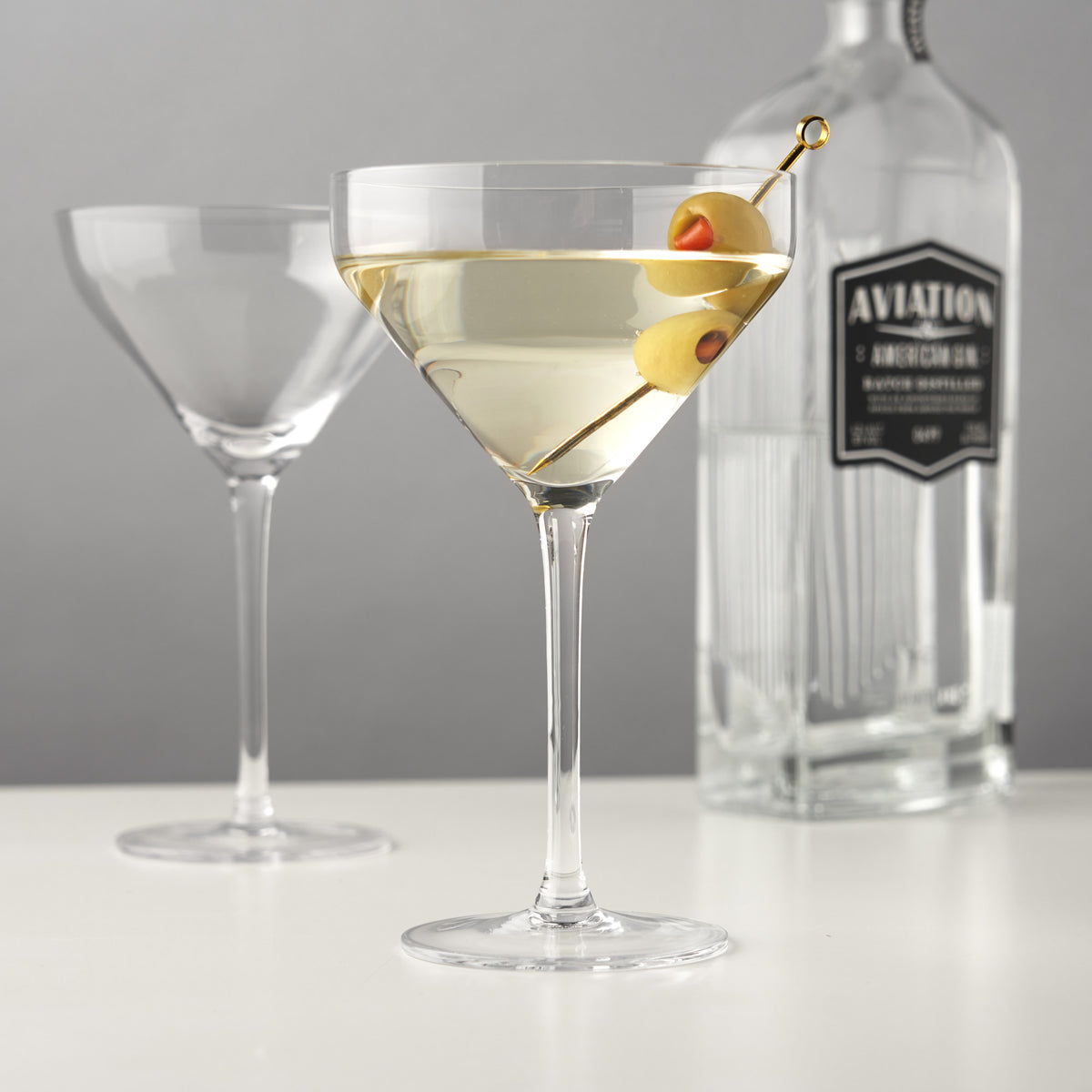 Raye Angled Crystal Martini Glasses Viski® (Set of 2)