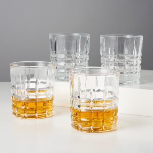 Highland Crystal Rocks Glasses Viski® (Set of 4)