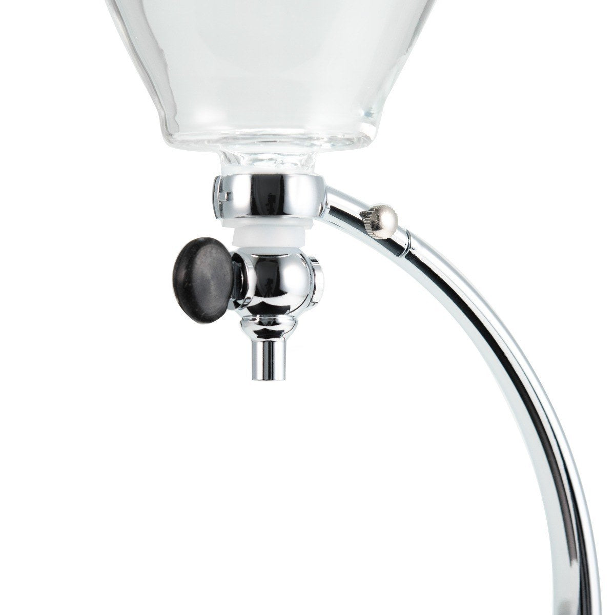 Yama Glass Silverton Brewer w/ Black Base & Silver Accents | Barsonist