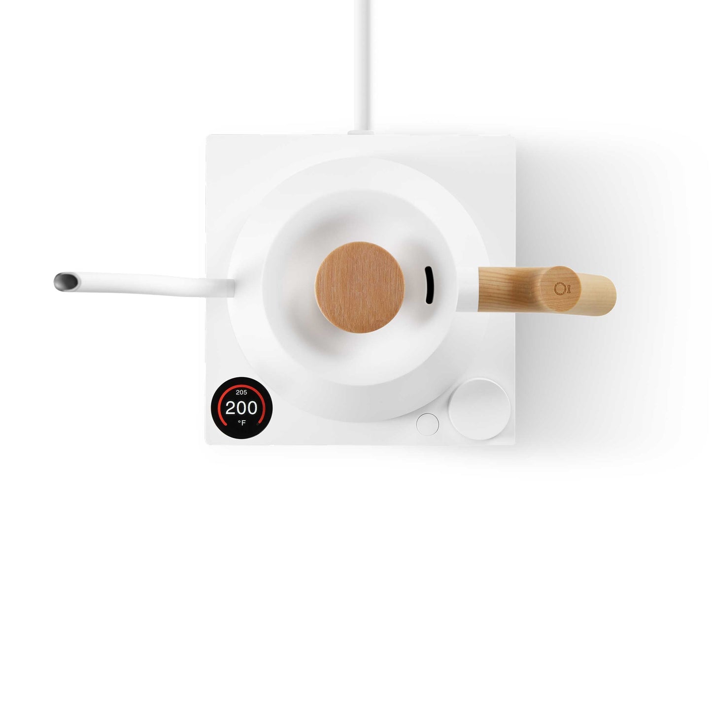 Fellow Stagg EKG Pro Electric Kettle - Matte White w/ Maple | Barsonist