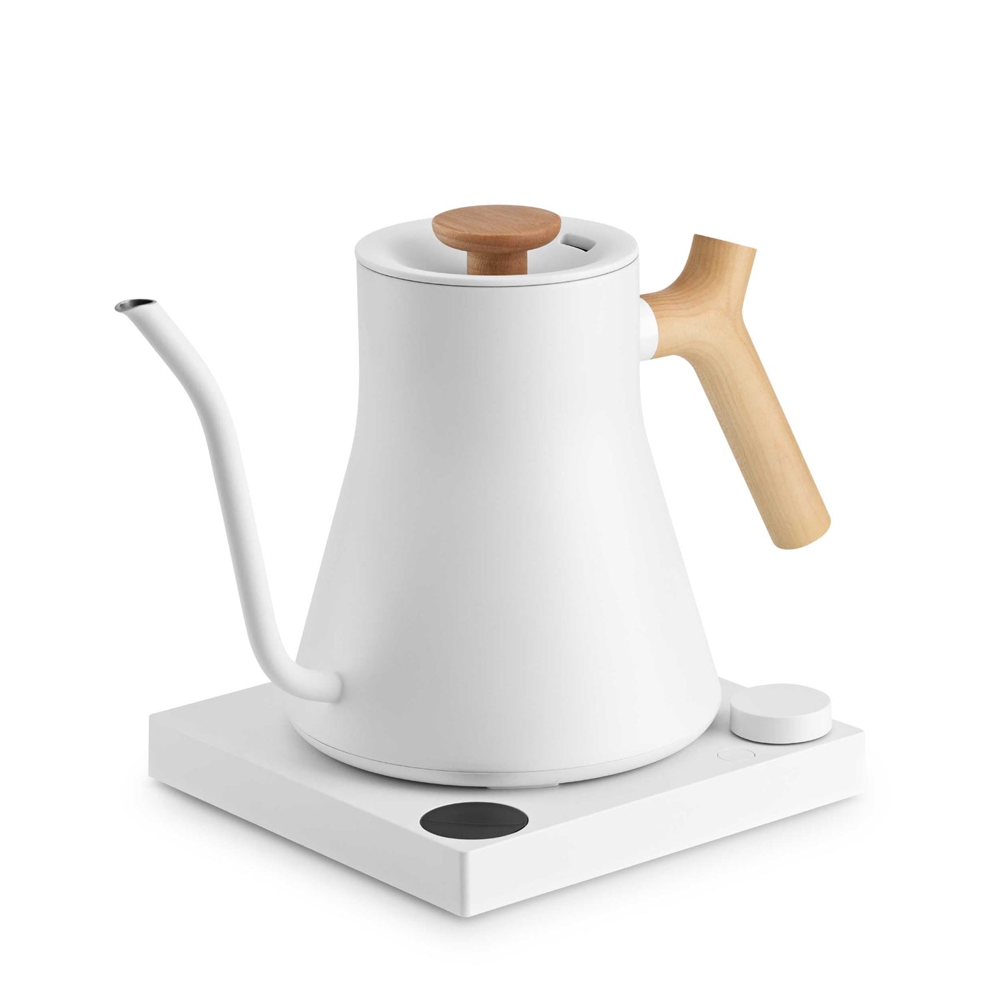 Fellow Stagg EKG Pro Electric Kettle - Matte White w/ Maple | Barsonist